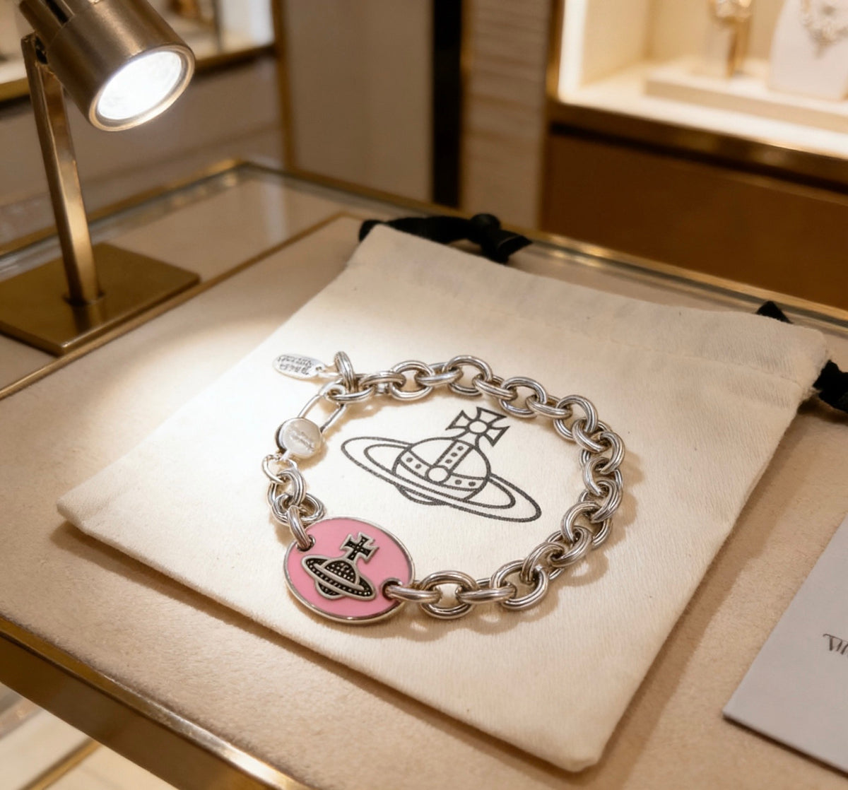 Orb-Inspired Emblem Bracelet in Silver-Tone – Vintage Detail – Design 007 front product view