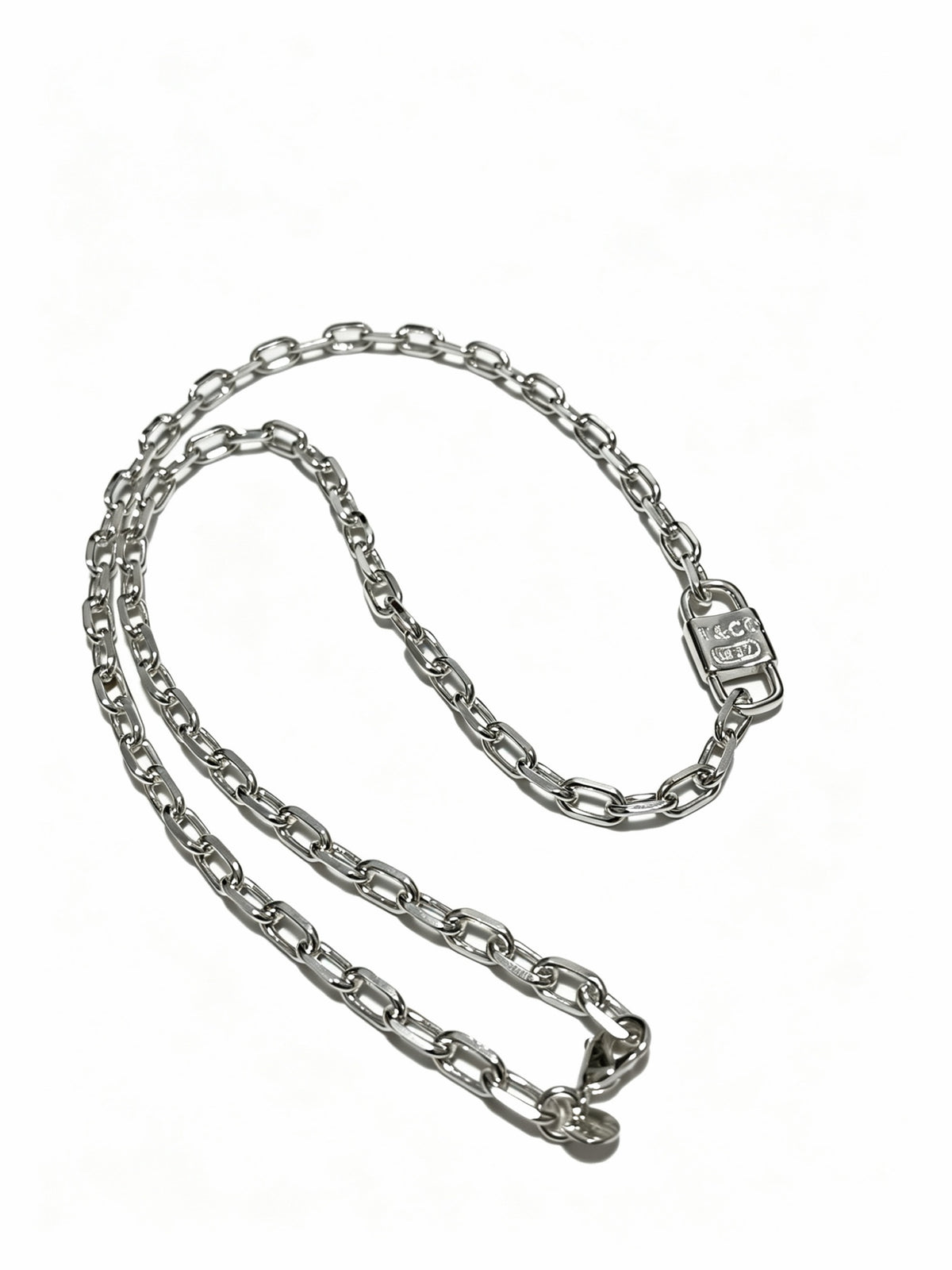 Signature Motif Pendant Necklace in Silver-Tone – Vintage Detail – Design 02 main product view