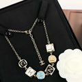 Letter Pendant Necklace in Polished Metal-Tone – Design 002 main product view
