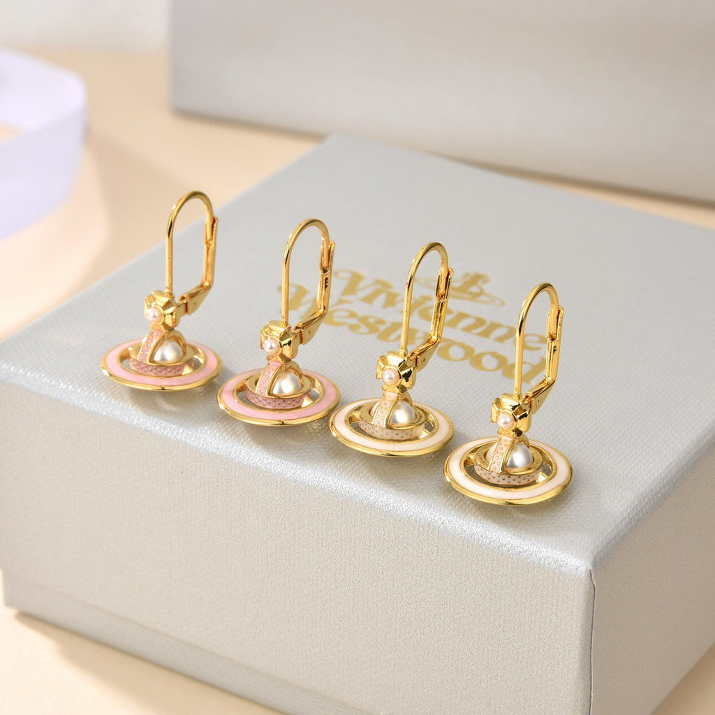 Orb Stud Earrings in Polished Metal-Tone – Design 005 main product view