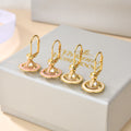 Orb Stud Earrings in Polished Metal-Tone – Design 005 main product view