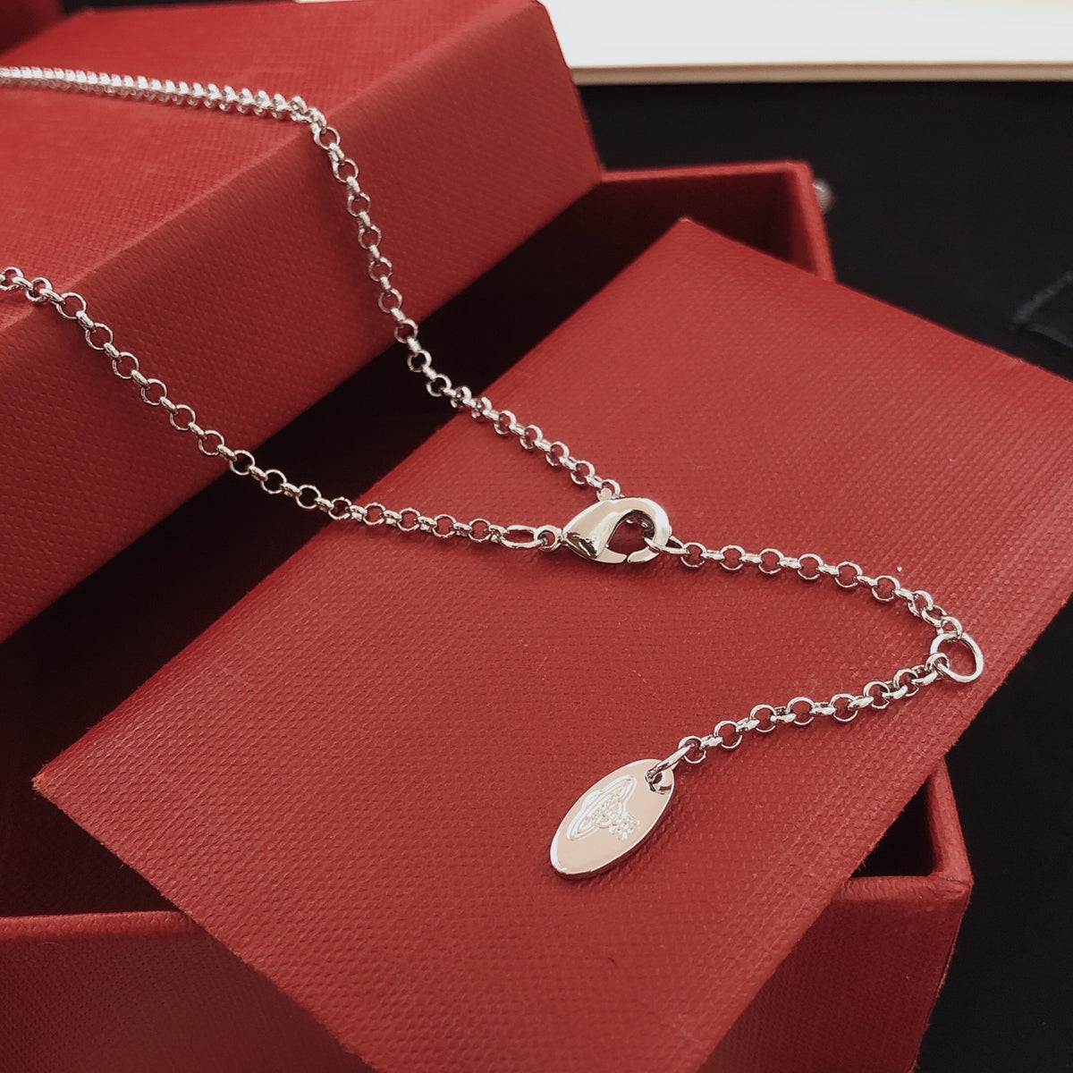 Orb Pendant Necklace in Polished Metal-Tone – Design 019 styled product view