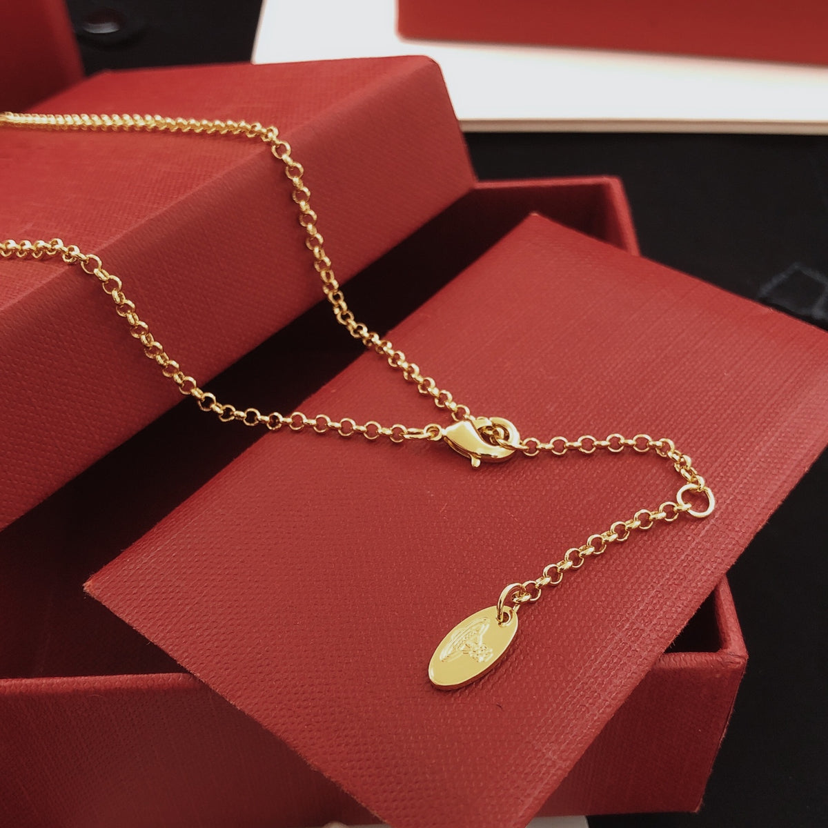 Orb Pendant Necklace in Polished Metal-Tone – Design 018 styled product view