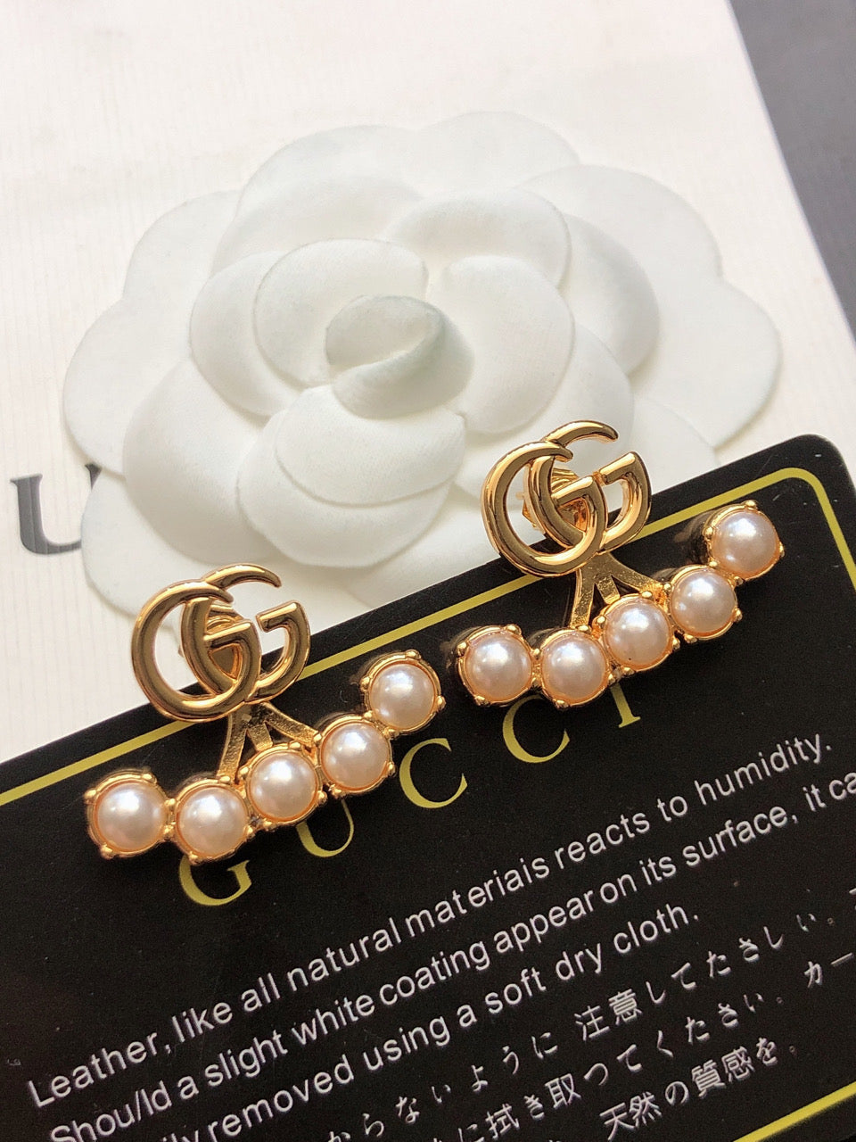 Geometric Emblem Stud Earrings in Silver-Tone – Design 002 front product view
