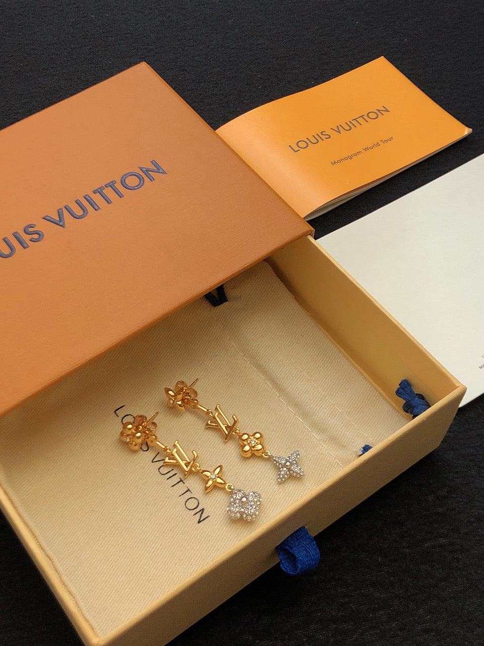 Geometric Emblem Stud Earrings in Polished Metal-Tone – Design 012 main product view