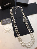 Camellia Pearl-Detail Pendant Necklace – Pearl Detail main product view