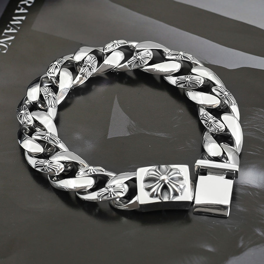 Cross Statement Bracelet in Metal-Tone – Design 13 main product view