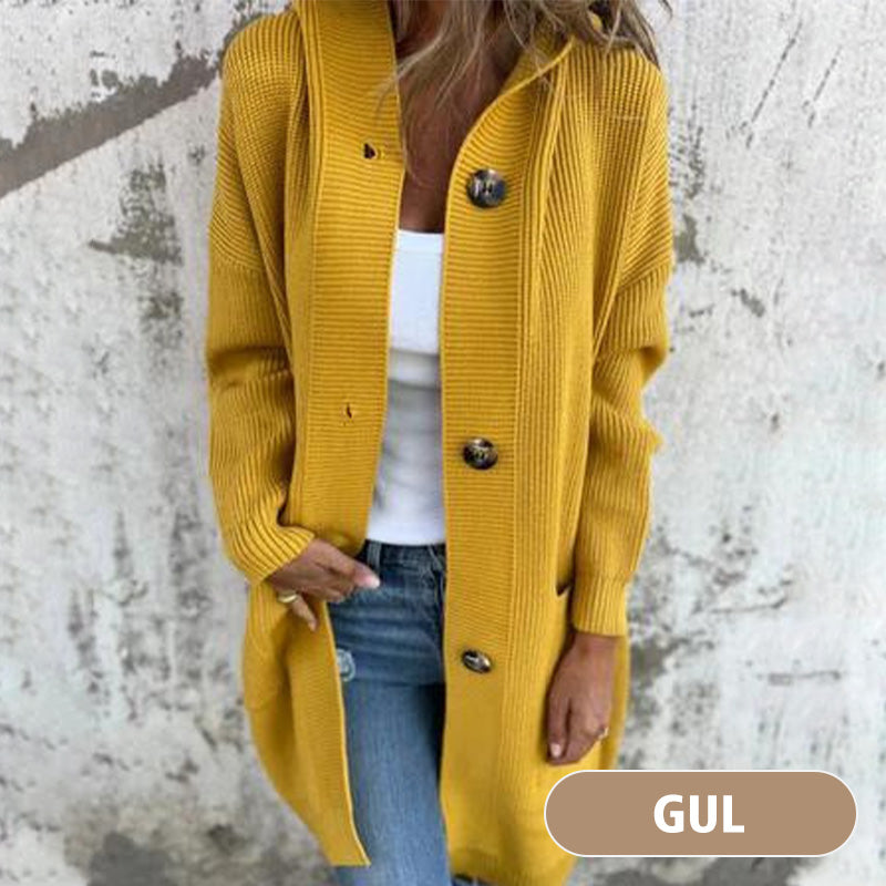 🎉Autumn Hot Sale🎉Button-down cardigan with hood for women Clothing &