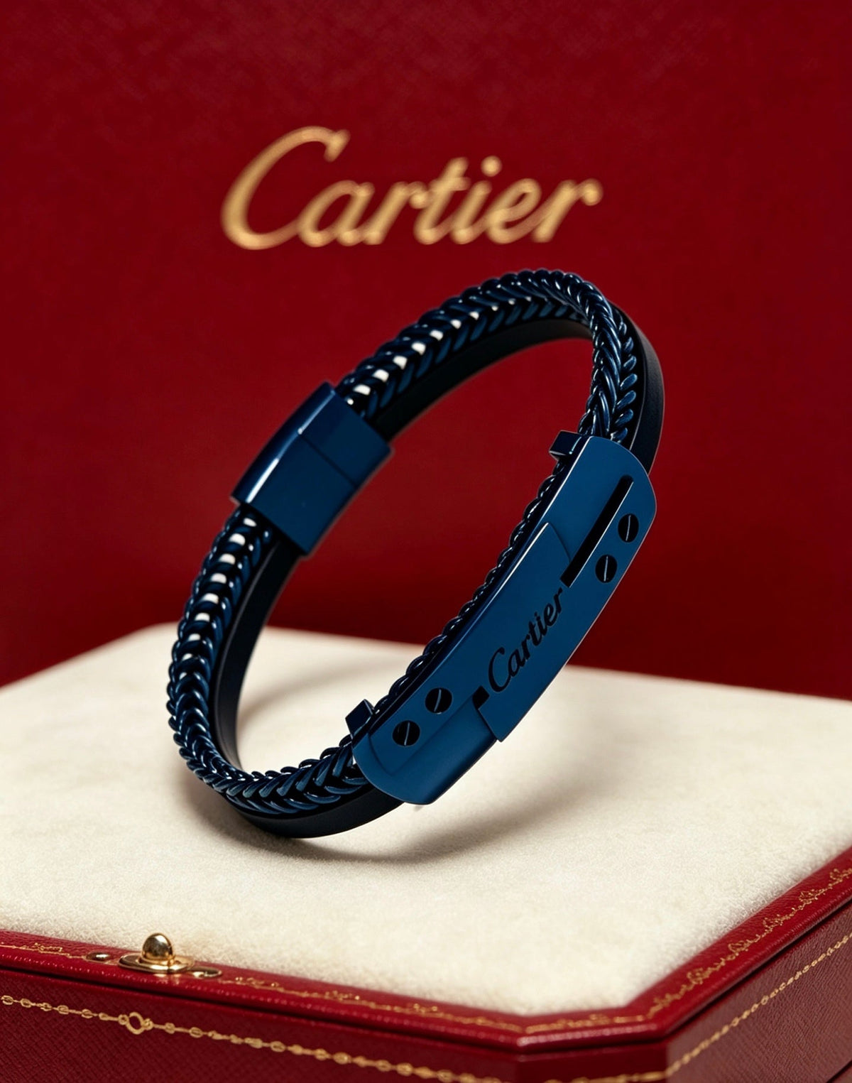 Martin Graham bracelet in polished metal-tone – side detail