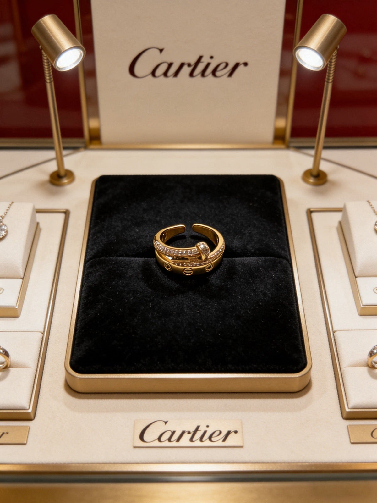 Martin Graham ring in polished metal-tone – side detail