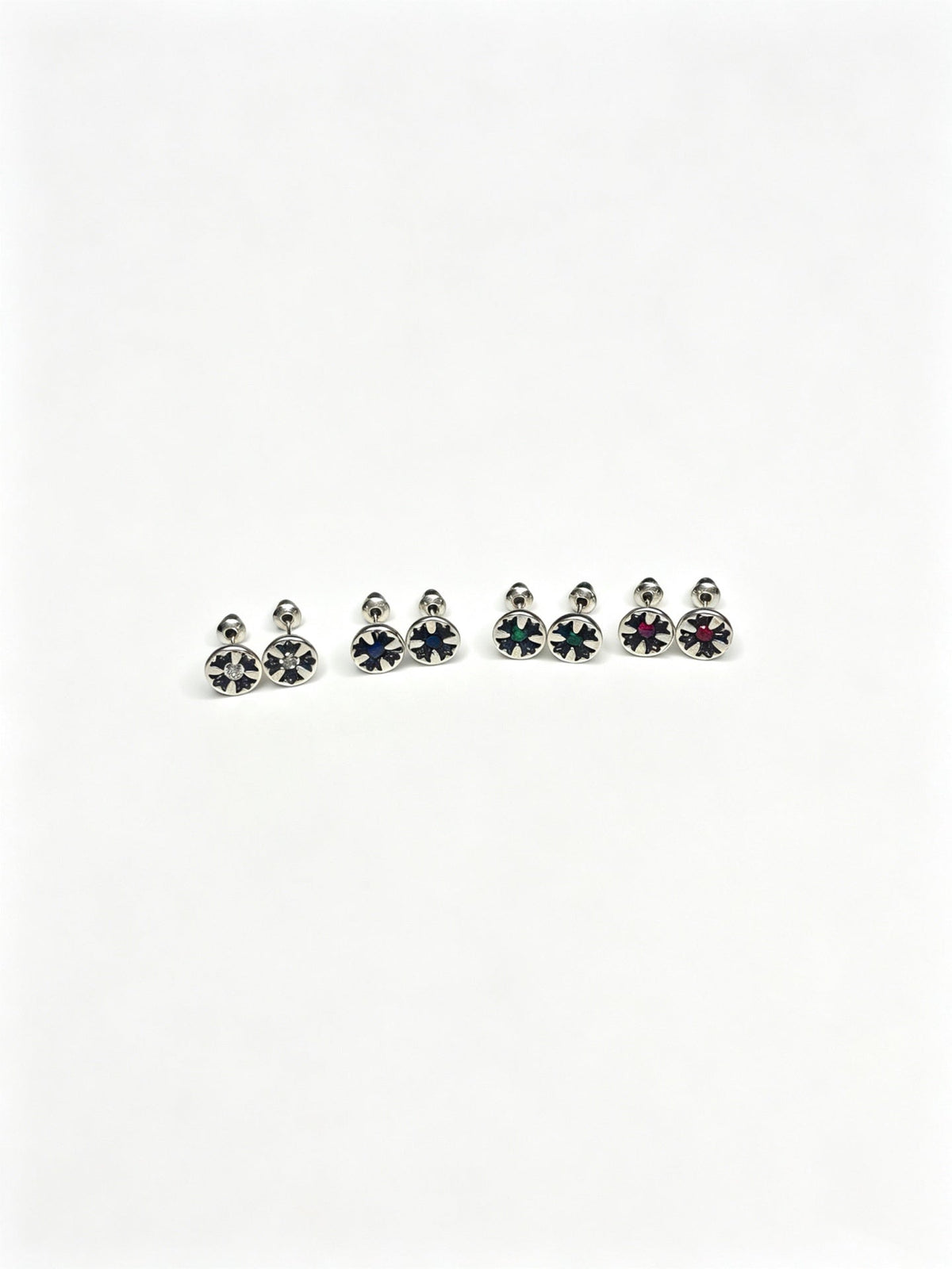 Martin Graham earrings in polished metal-tone – side detail