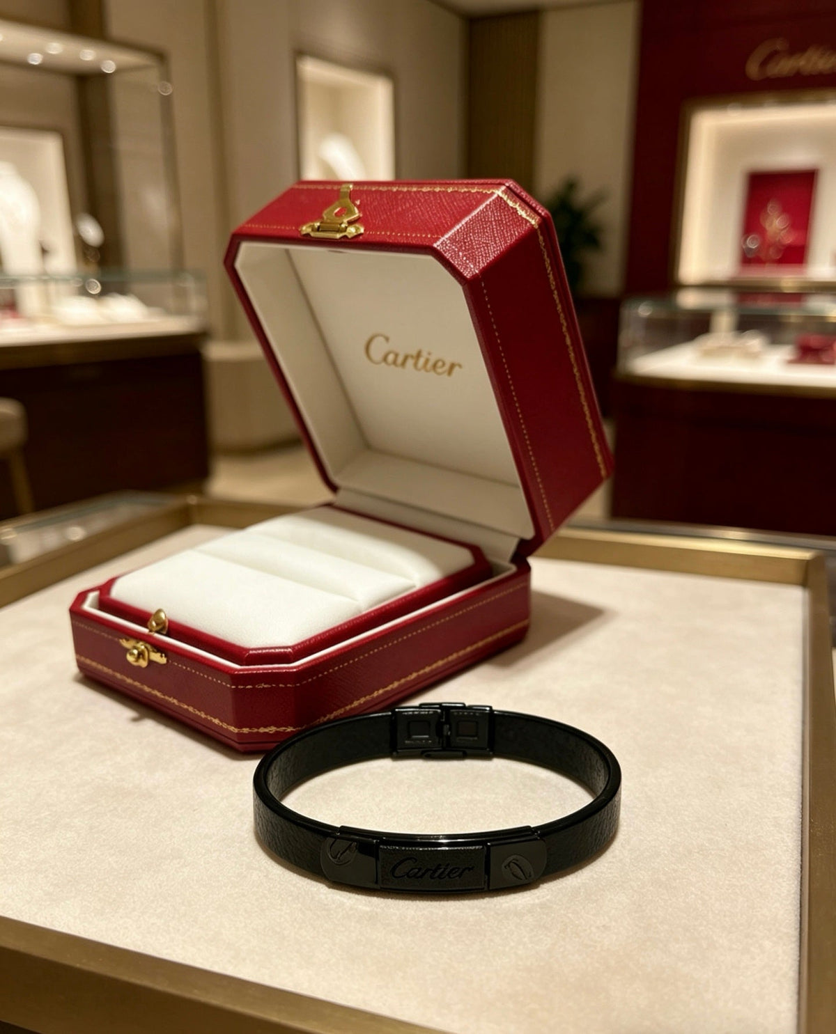 Martin Graham bracelet in polished metal-tone – side detail