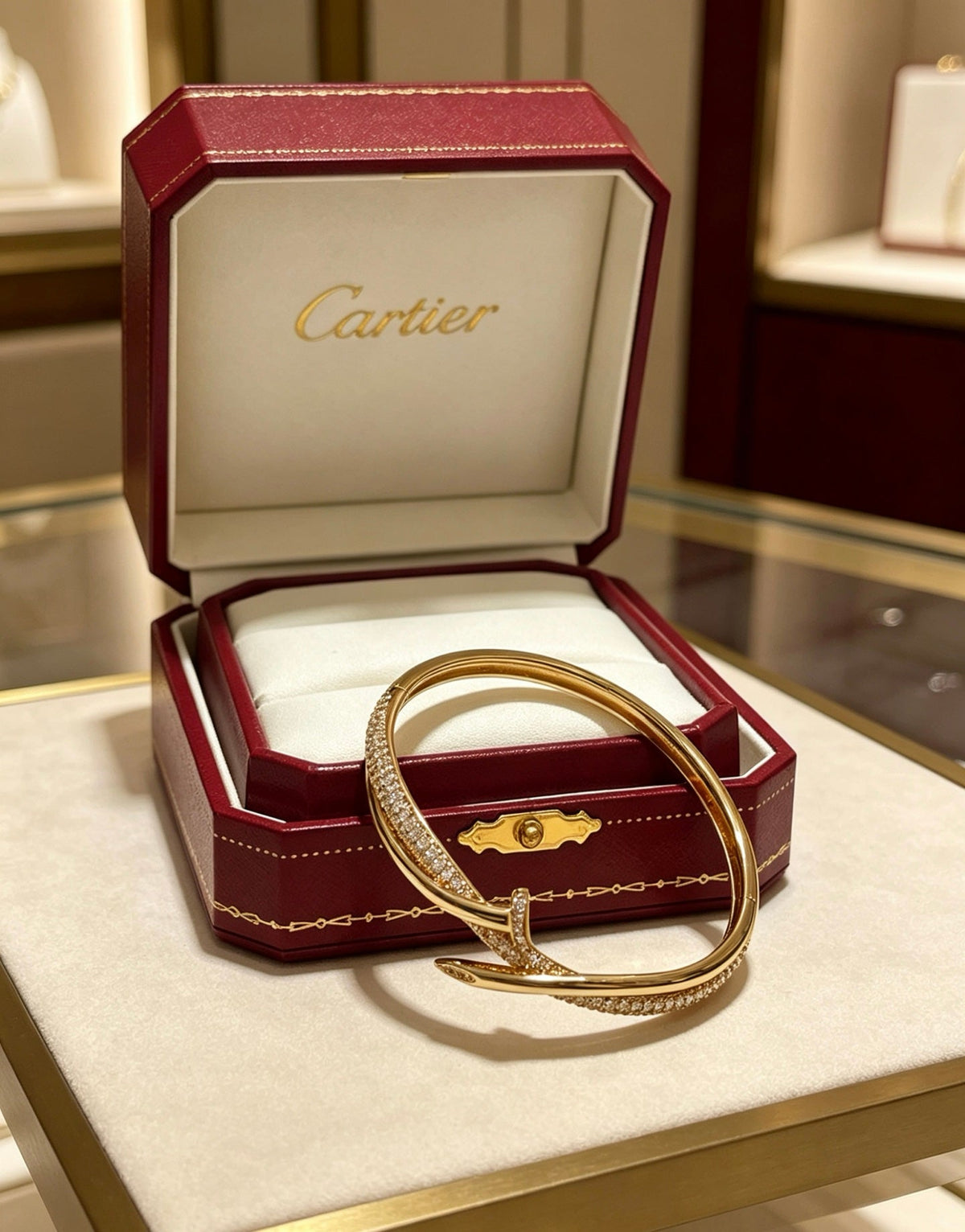 Martin Graham bracelet in polished metal-tone – side detail