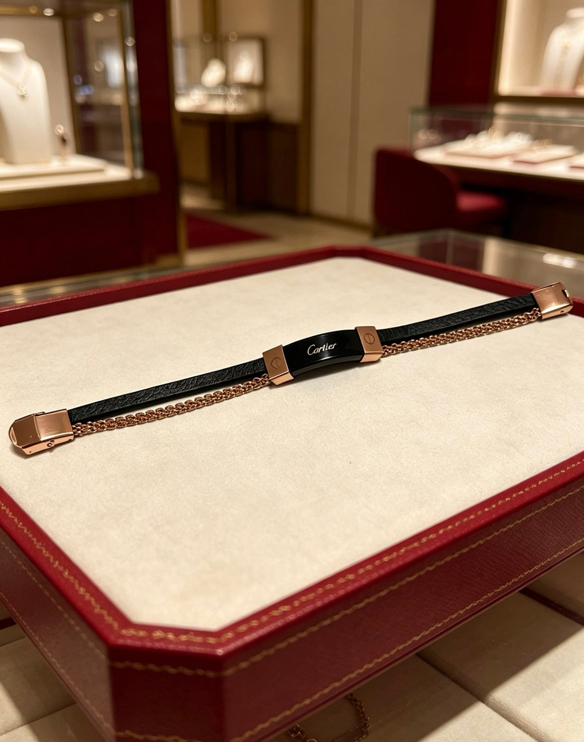 Martin Graham bracelet in polished metal-tone – side detail