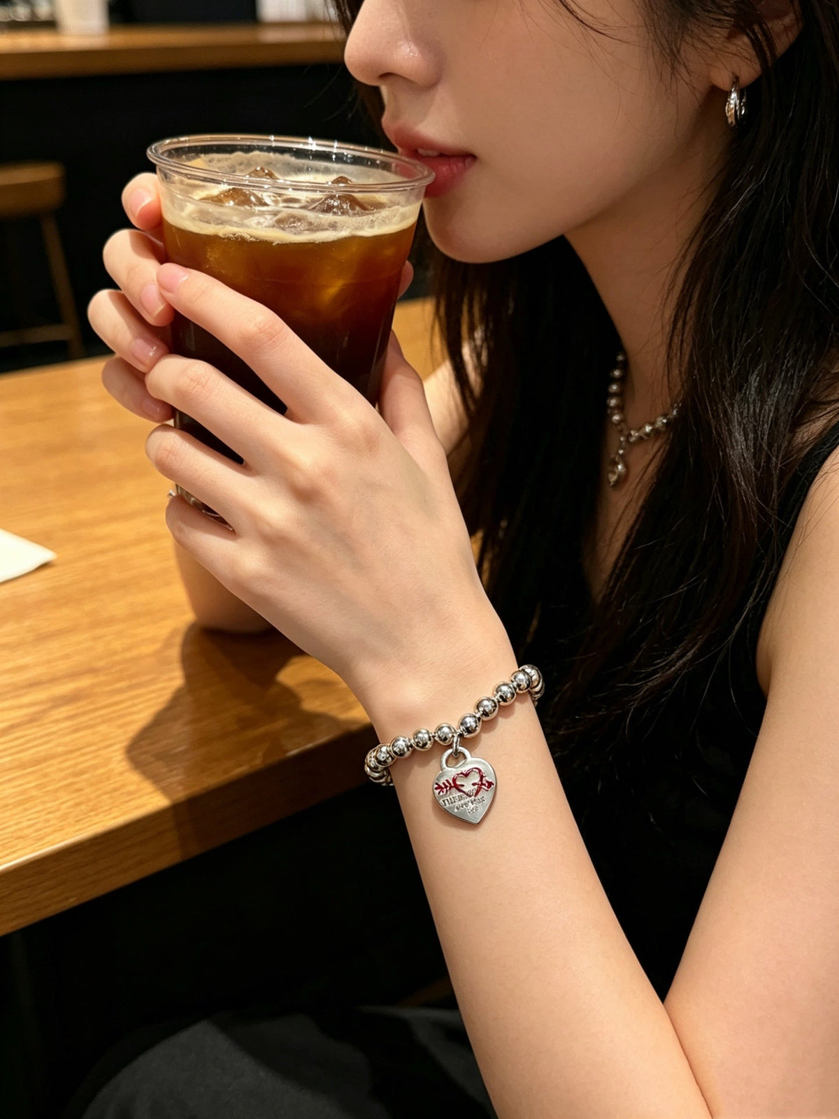 Martin Graham bracelet in polished metal-tone – side detail