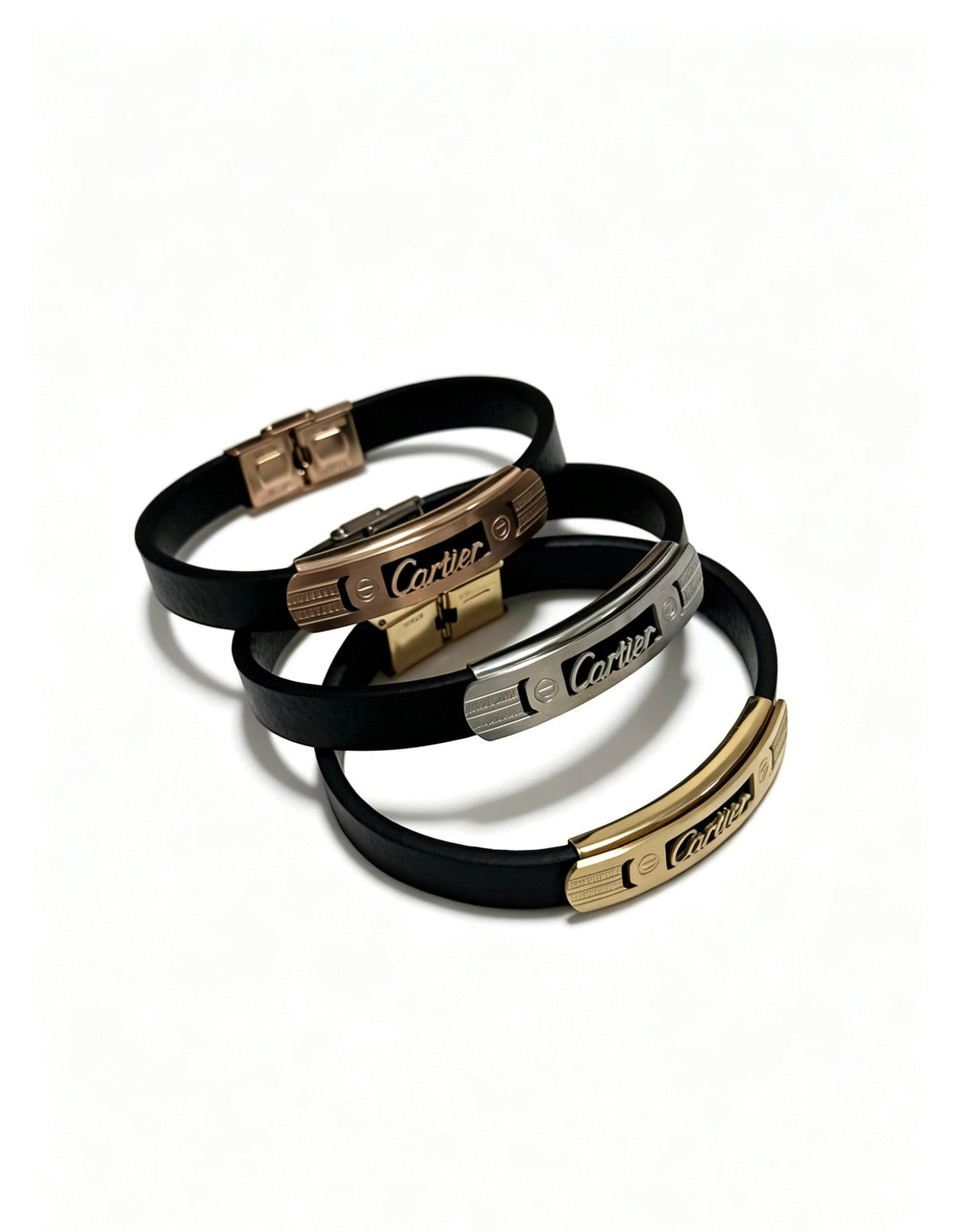 Martin Graham bracelet in polished metal-tone