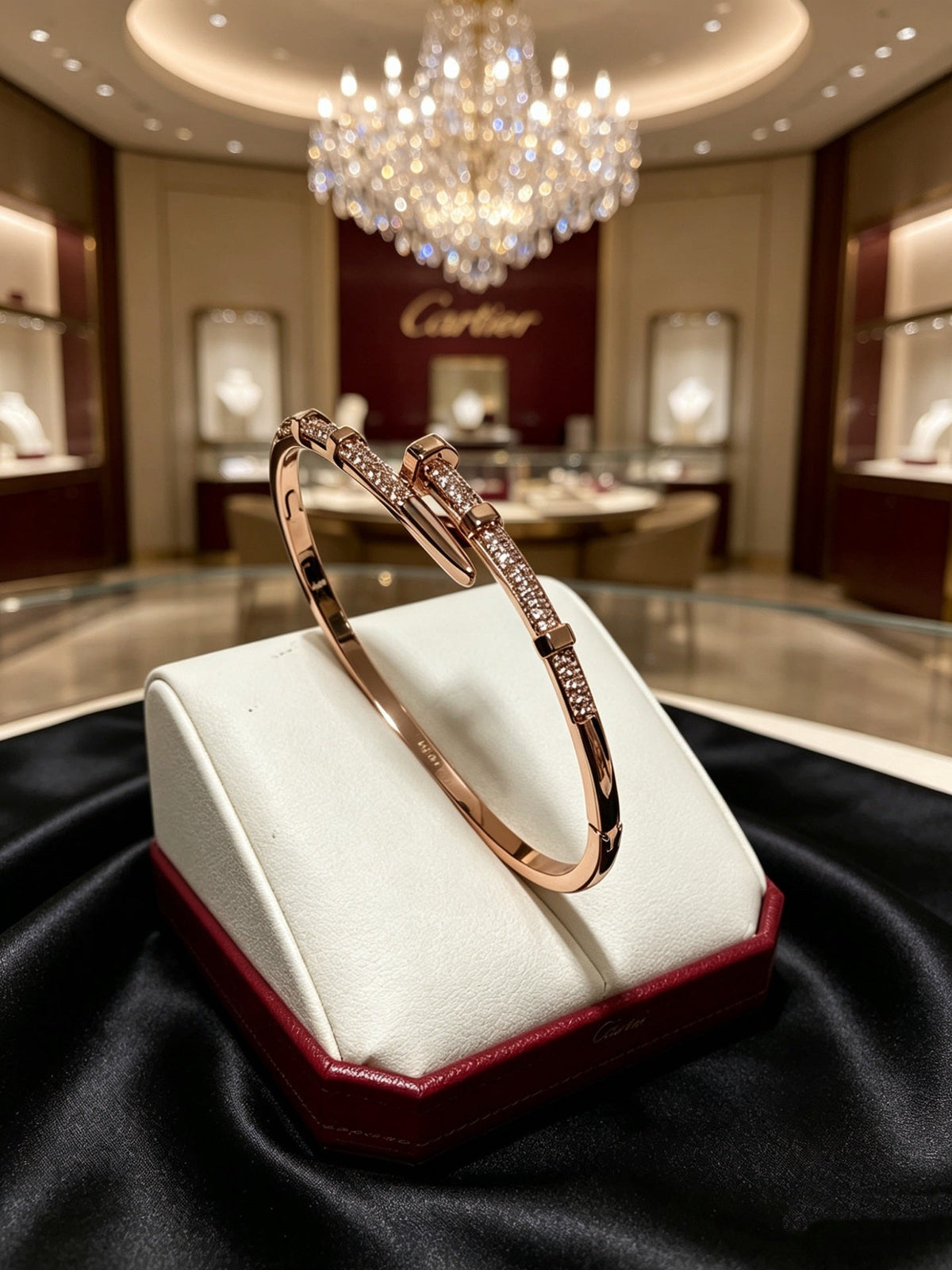Martin Graham bracelet in polished metal-tone