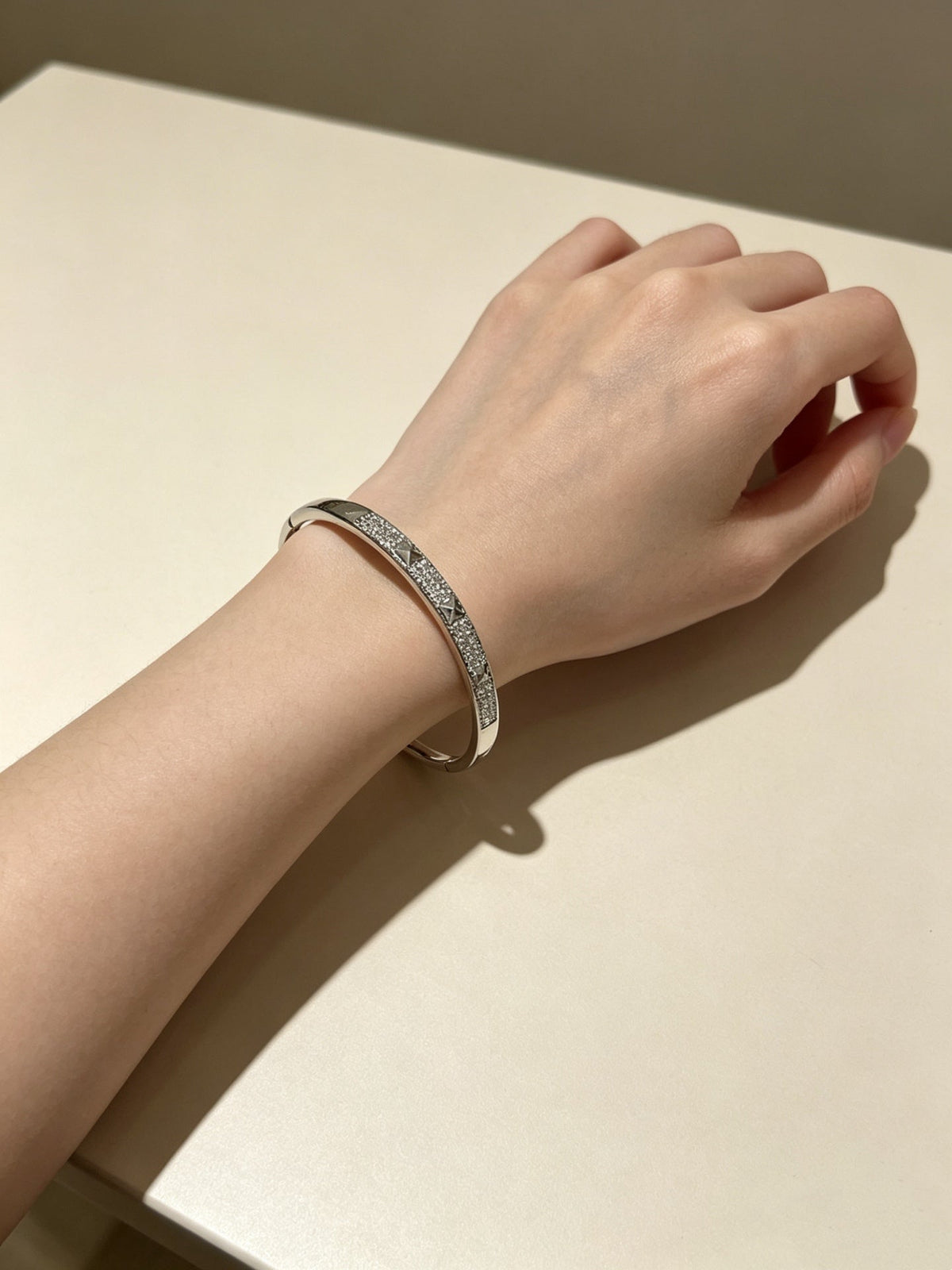 Martin Graham bracelet in polished metal-tone