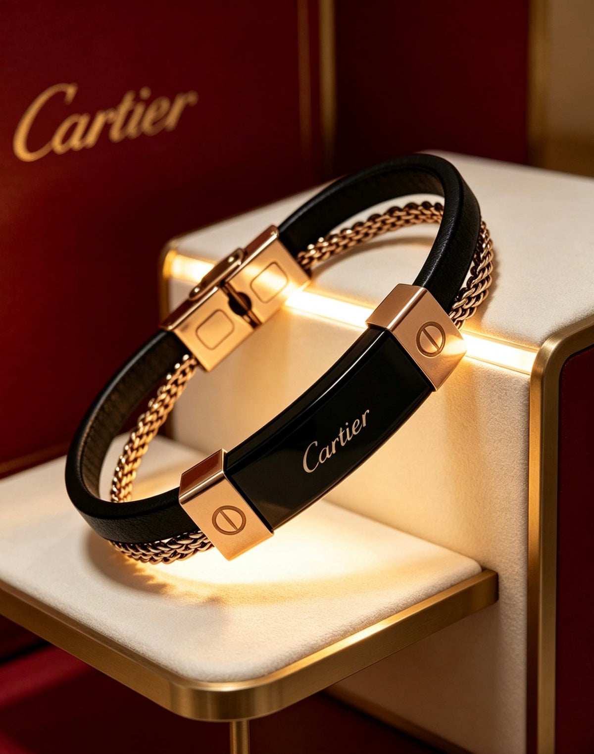 Martin Graham bracelet in polished metal-tone