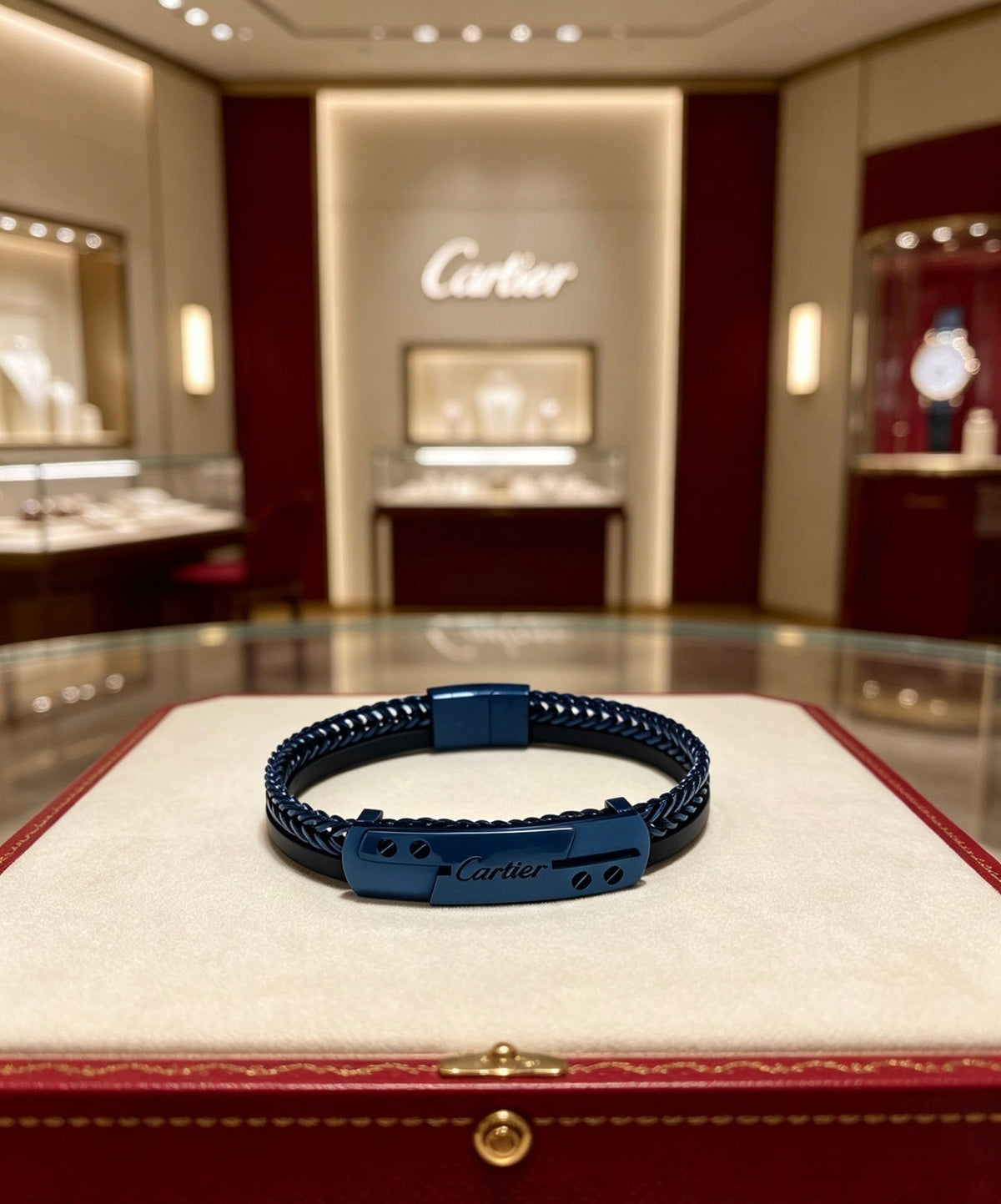 Martin Graham bracelet in polished metal-tone – close-up detail