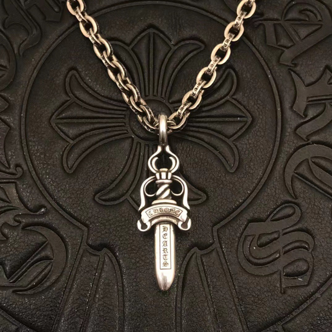 Martin Graham pendant necklace in polished metal-tone – main product view