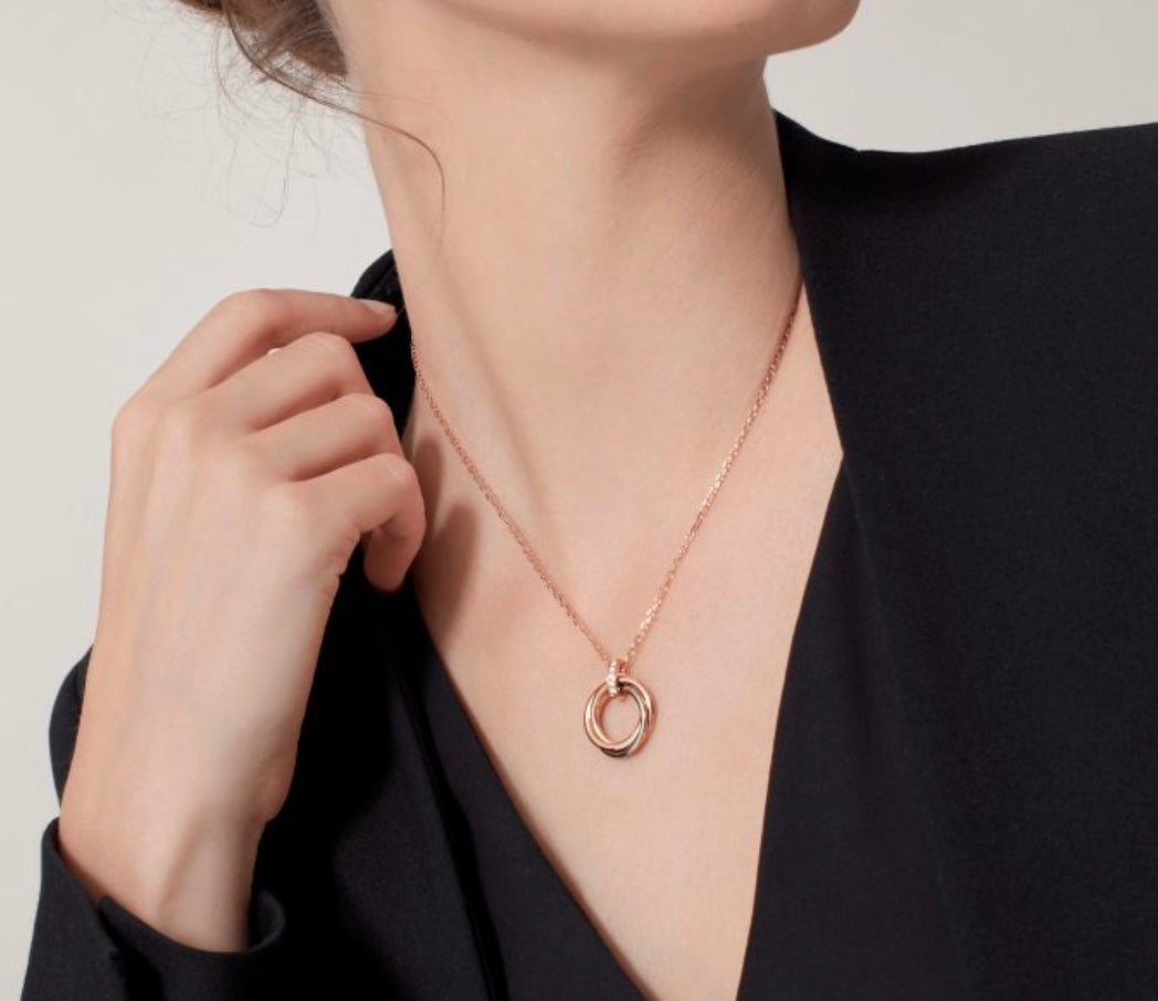Martin Graham pendant necklace in polished metal-tone – main product view