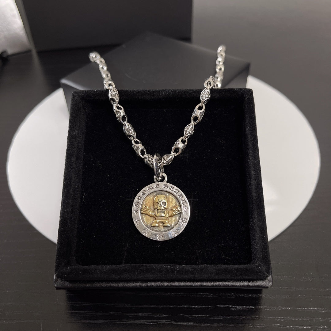 Martin Graham pendant necklace in polished metal-tone – main product view