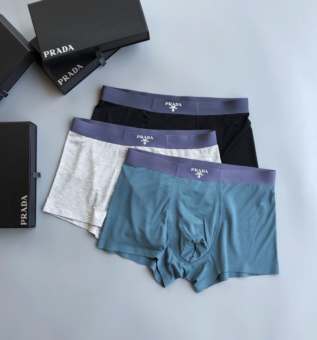 Prada Small Triangle Men's Boxer Briefs - 3-Piece Box
