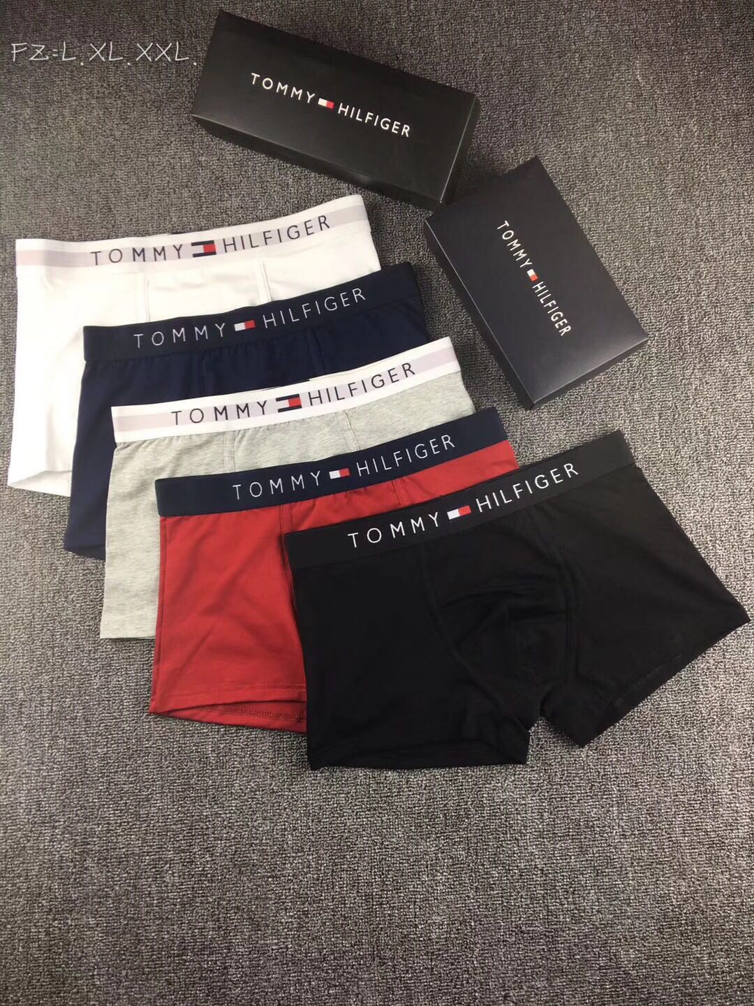 Tommy Hilfiger Contrast-Waistband Boxer Briefs - Box of 3