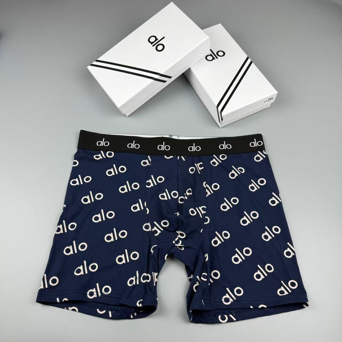 Alo Cotton Longline Men's Boxer Briefs - 3-Piece Box