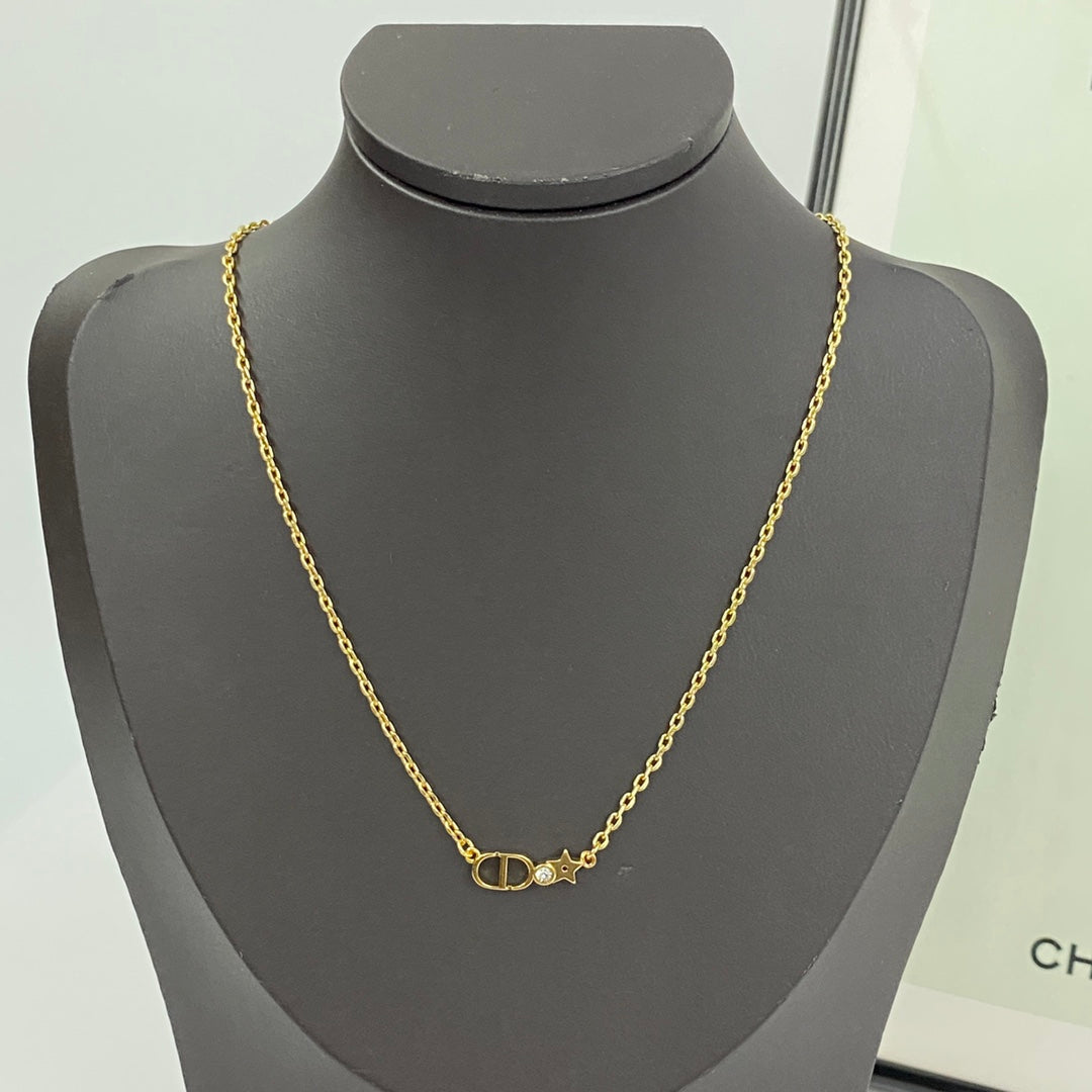 Martin Graham pendant necklace in polished metal-tone – main product view