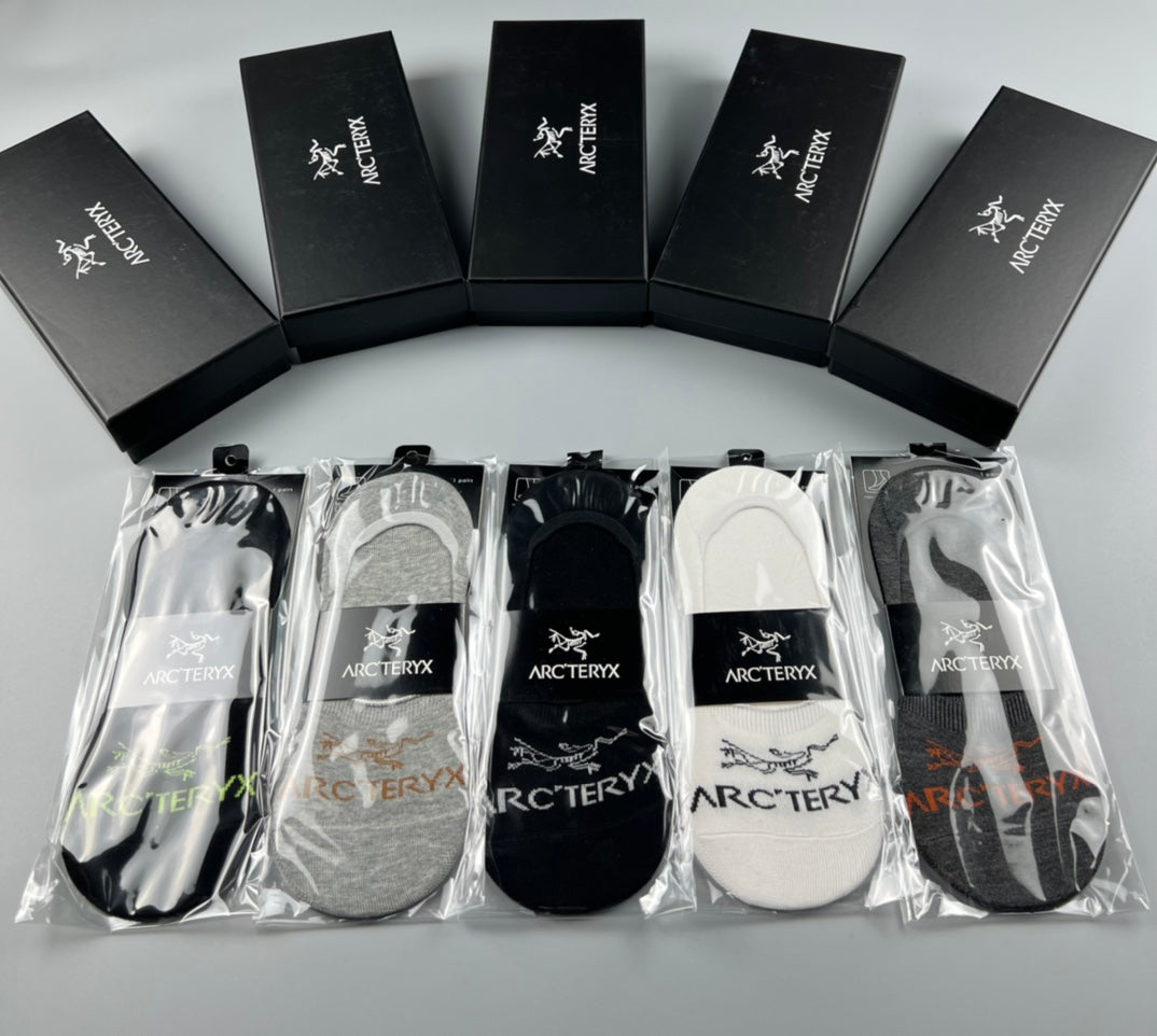 Arc'teryx Cotton No-Show Socks - 5-Pair Set