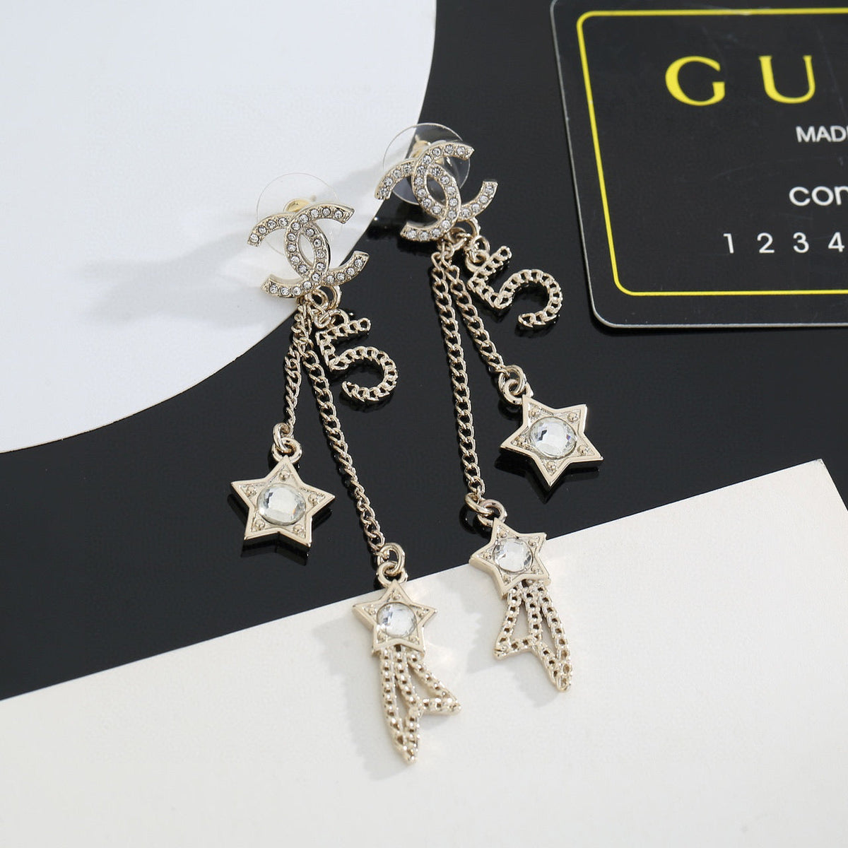 Martin Graham stud earrings in polished metal-tone – main product view