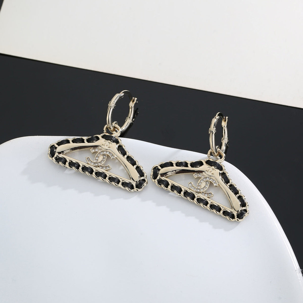 Martin Graham stud earrings in polished metal-tone – main product view