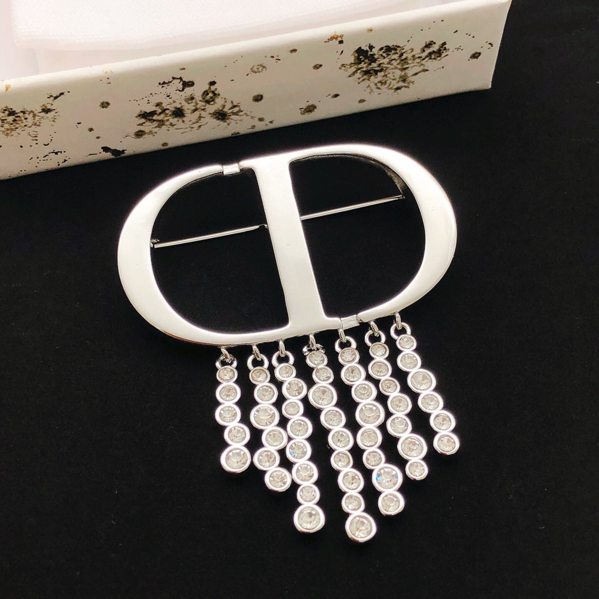 Martin Graham brooch in polished metal-tone – main product view