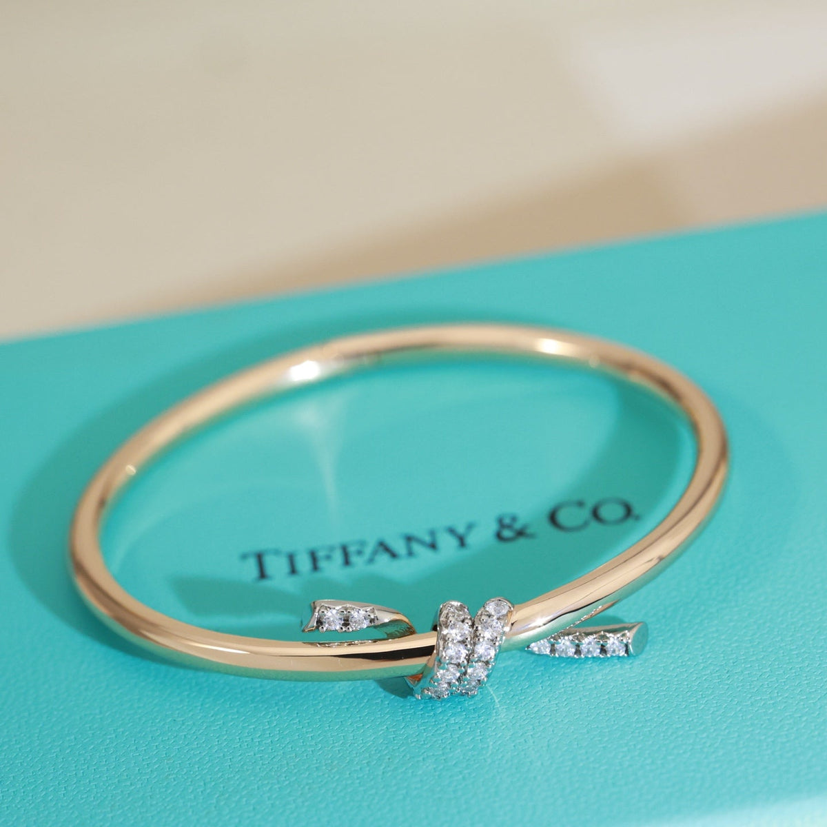 Martin Graham bangle in polished metal-tone – main product view