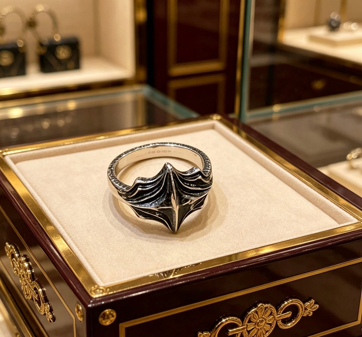 Martin Graham ring in polished metal-tone – main product view