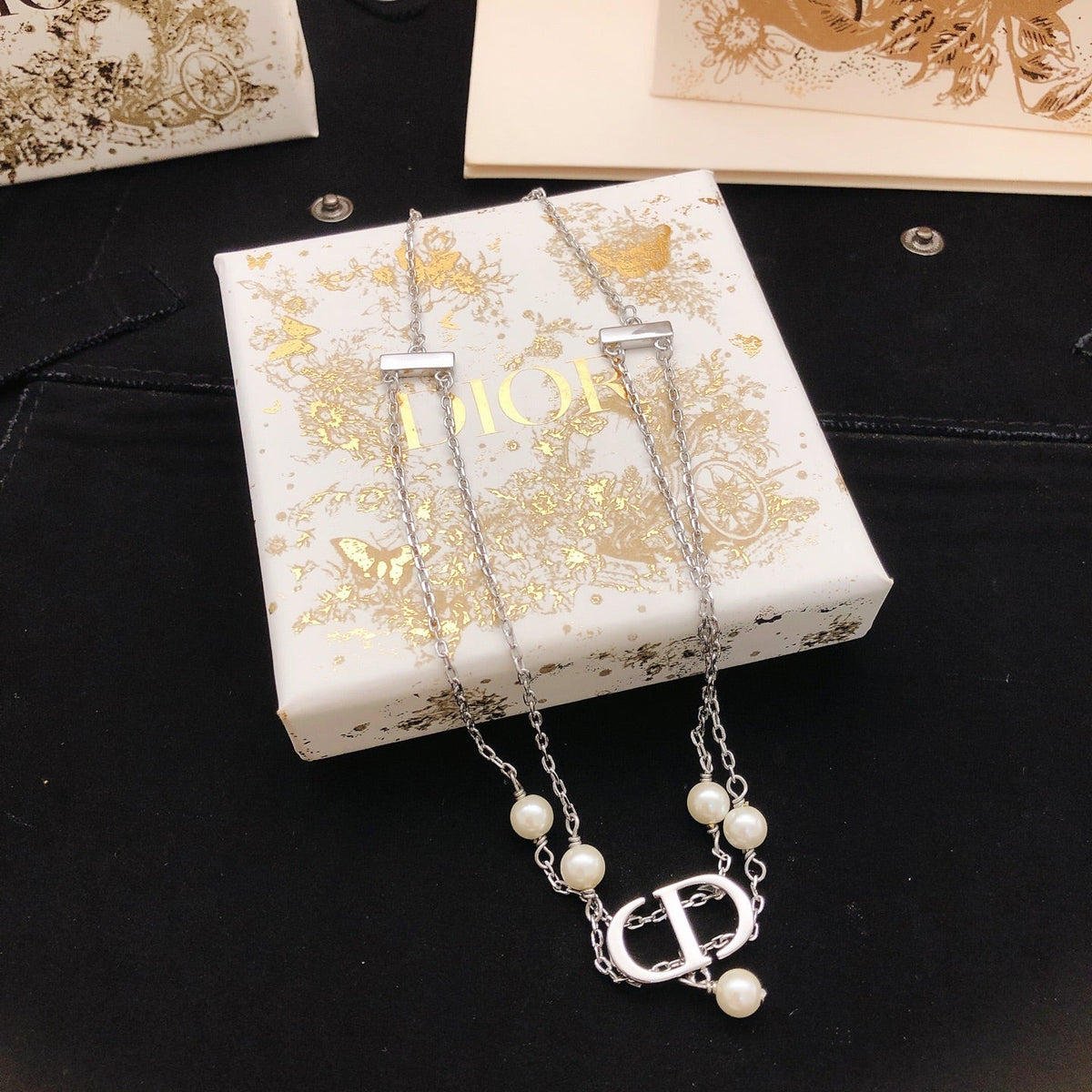 Martin Graham pendant necklace in polished metal-tone – main product view