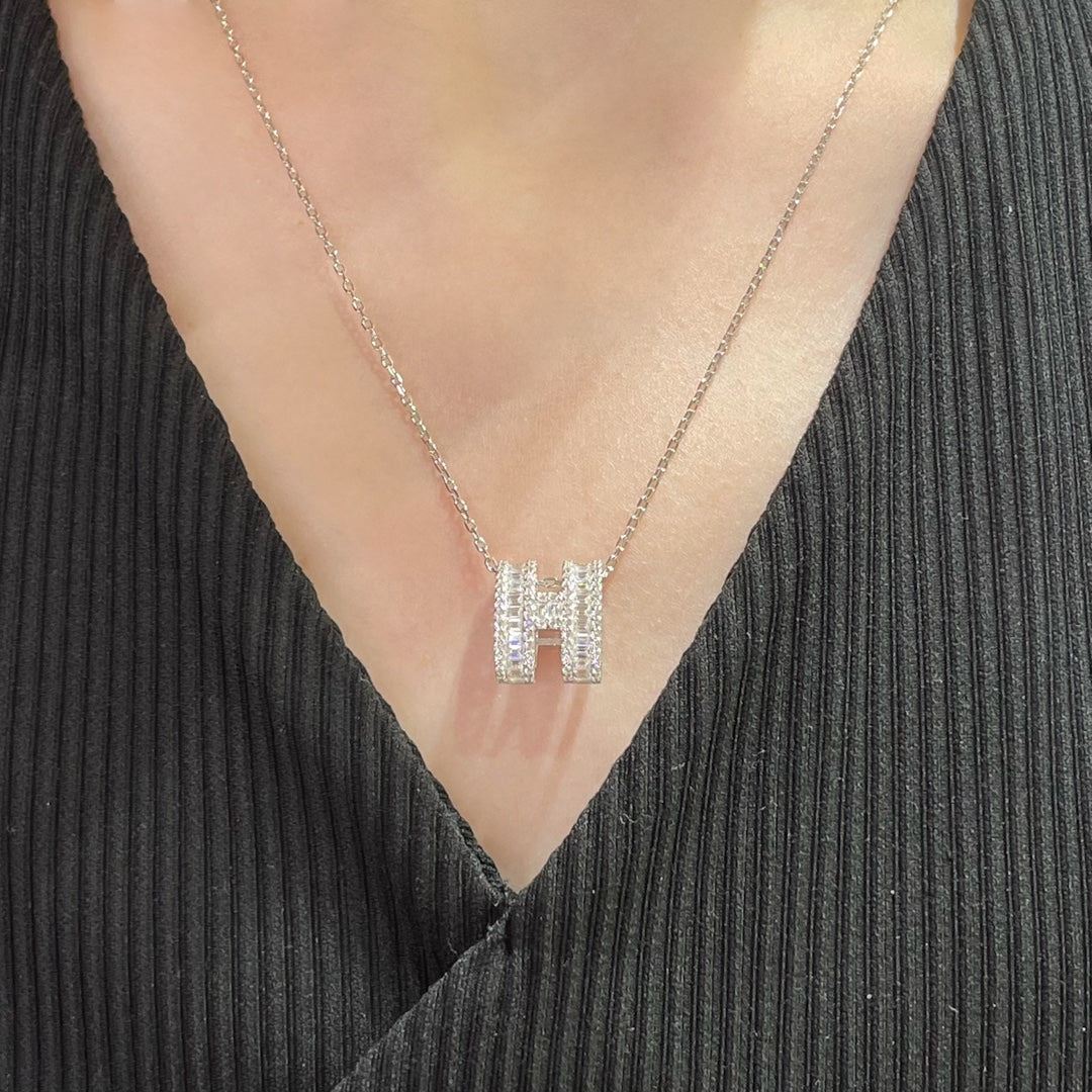 Martin Graham pendant necklace in polished metal-tone – main product view