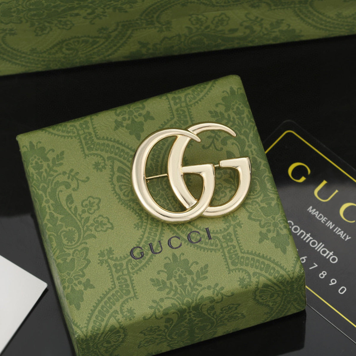 Martin Graham brooch in polished metal-tone – main product view