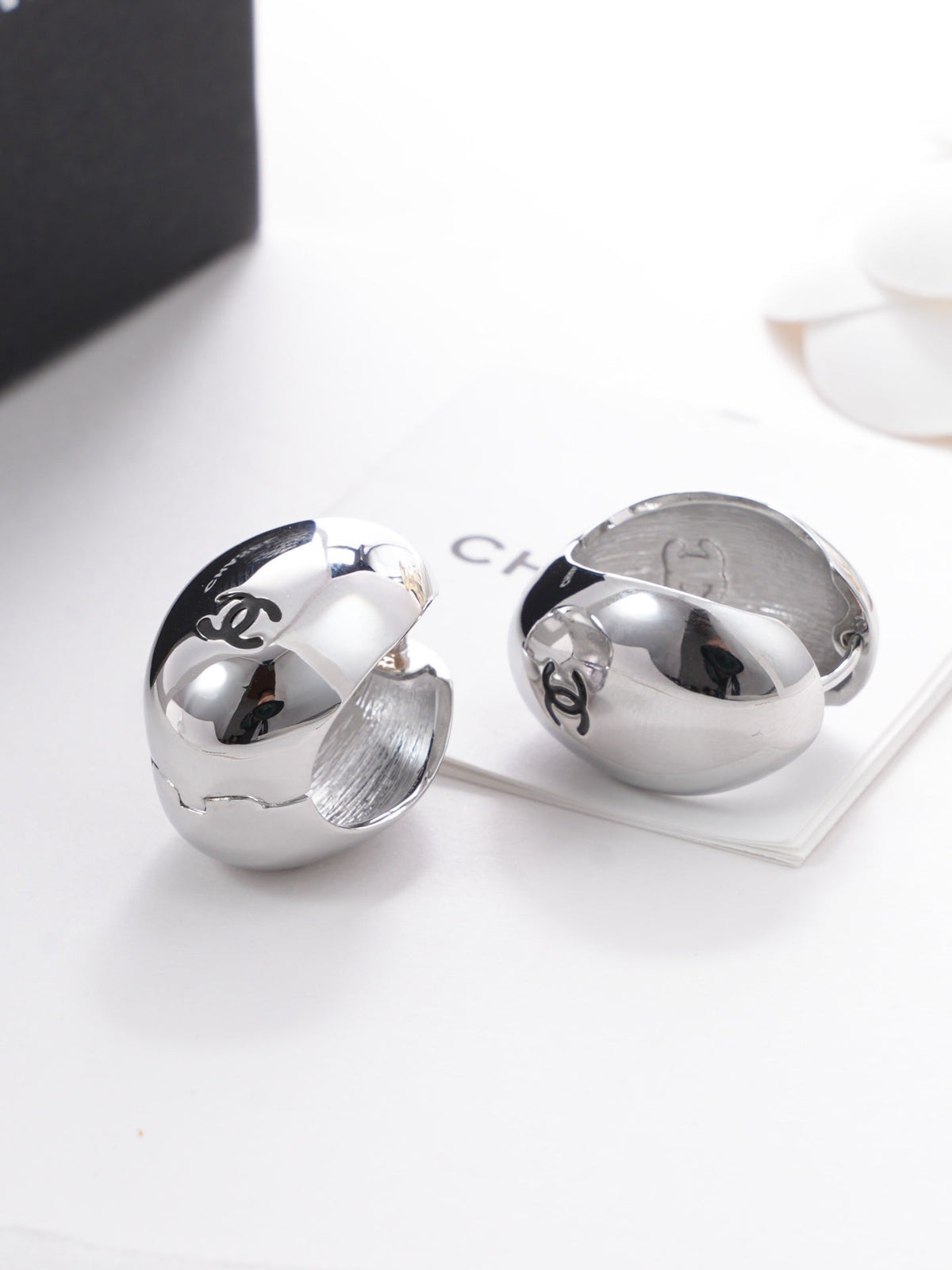 Martin Graham earrings in polished metal-tone – main product view