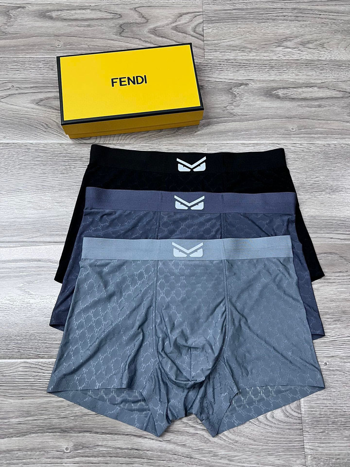 Fendi Small Eye Men's Boxer Briefs - 3-Piece Box