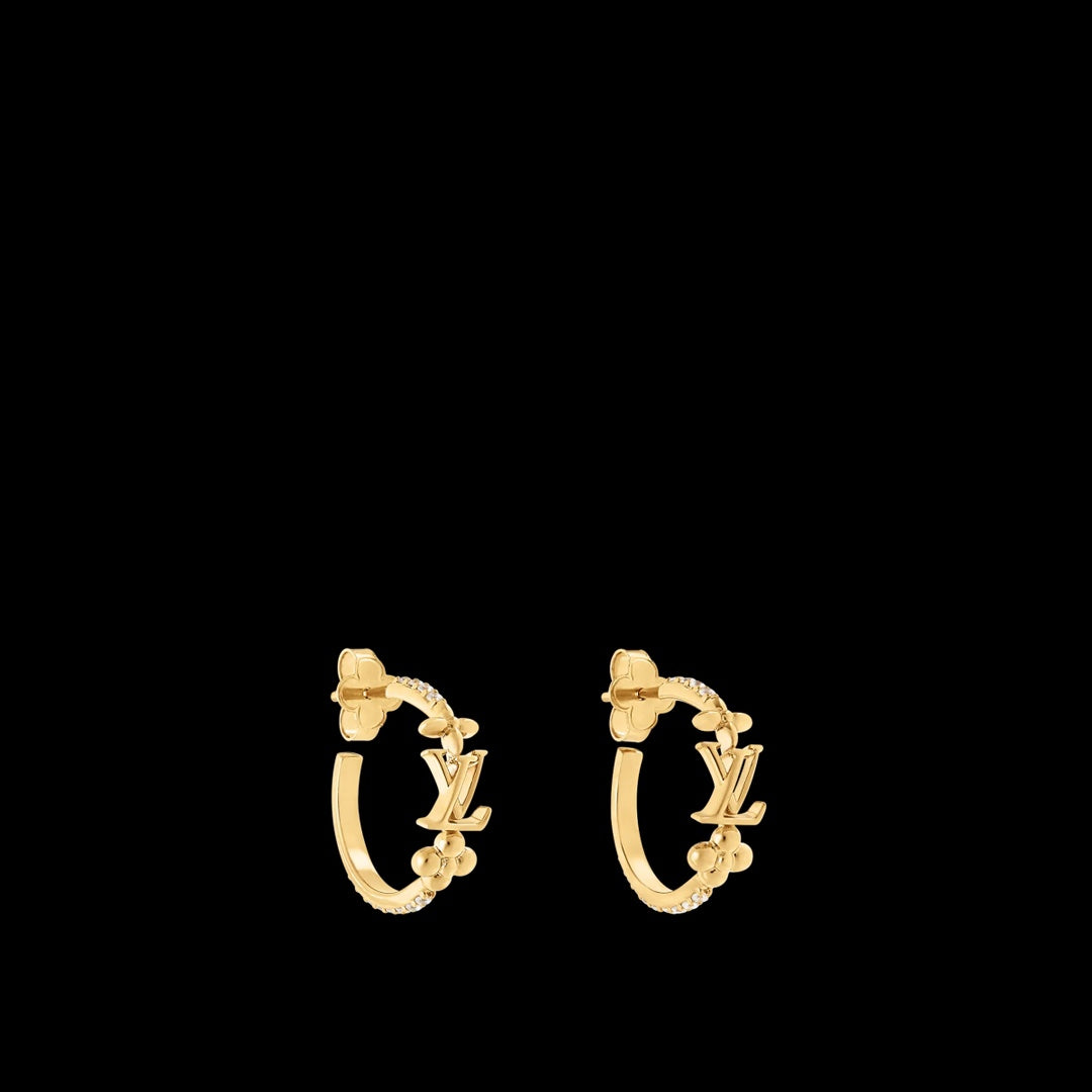 Martin Graham stud earrings in polished metal-tone – main product view