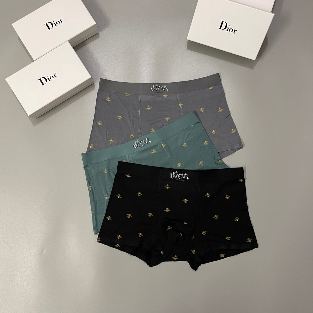 Dior Modal Men's Boxer Briefs - 3-Piece Box - Sizes L-XXXL