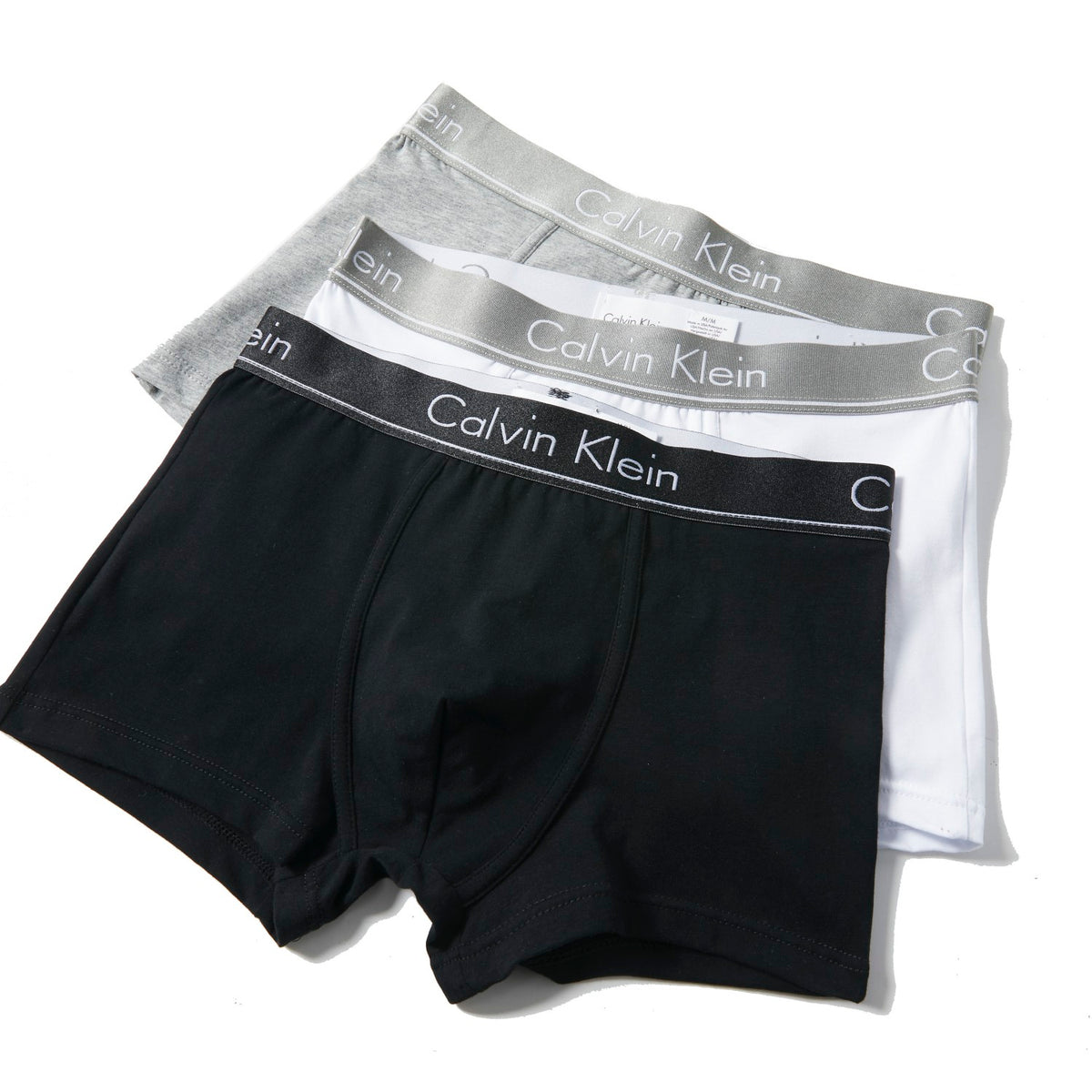 Calvin Klein Cotton Broad Logo Waistbands Men's Boxer Briefs - 3-Piece Box
