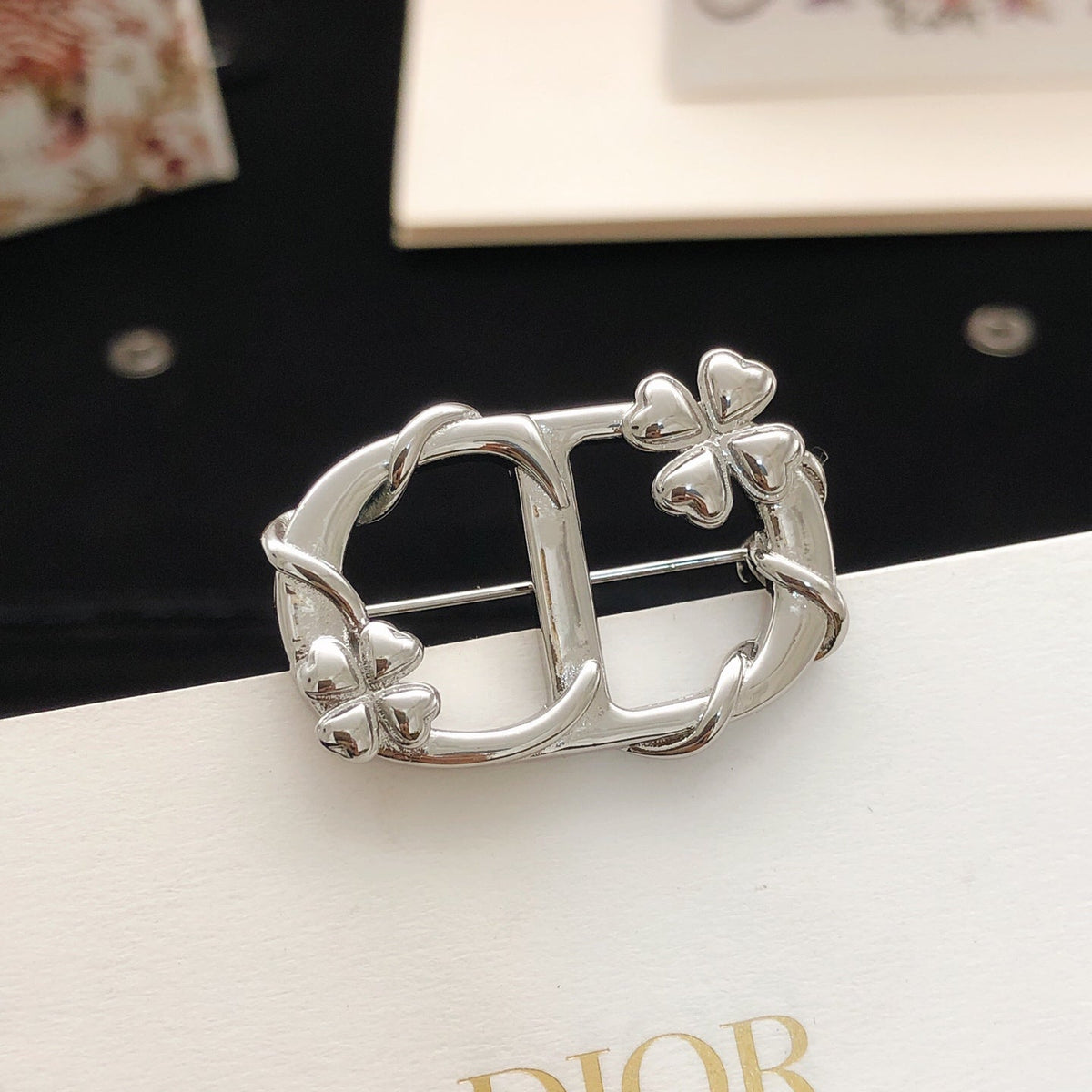 Martin Graham brooch in polished metal-tone – main product view