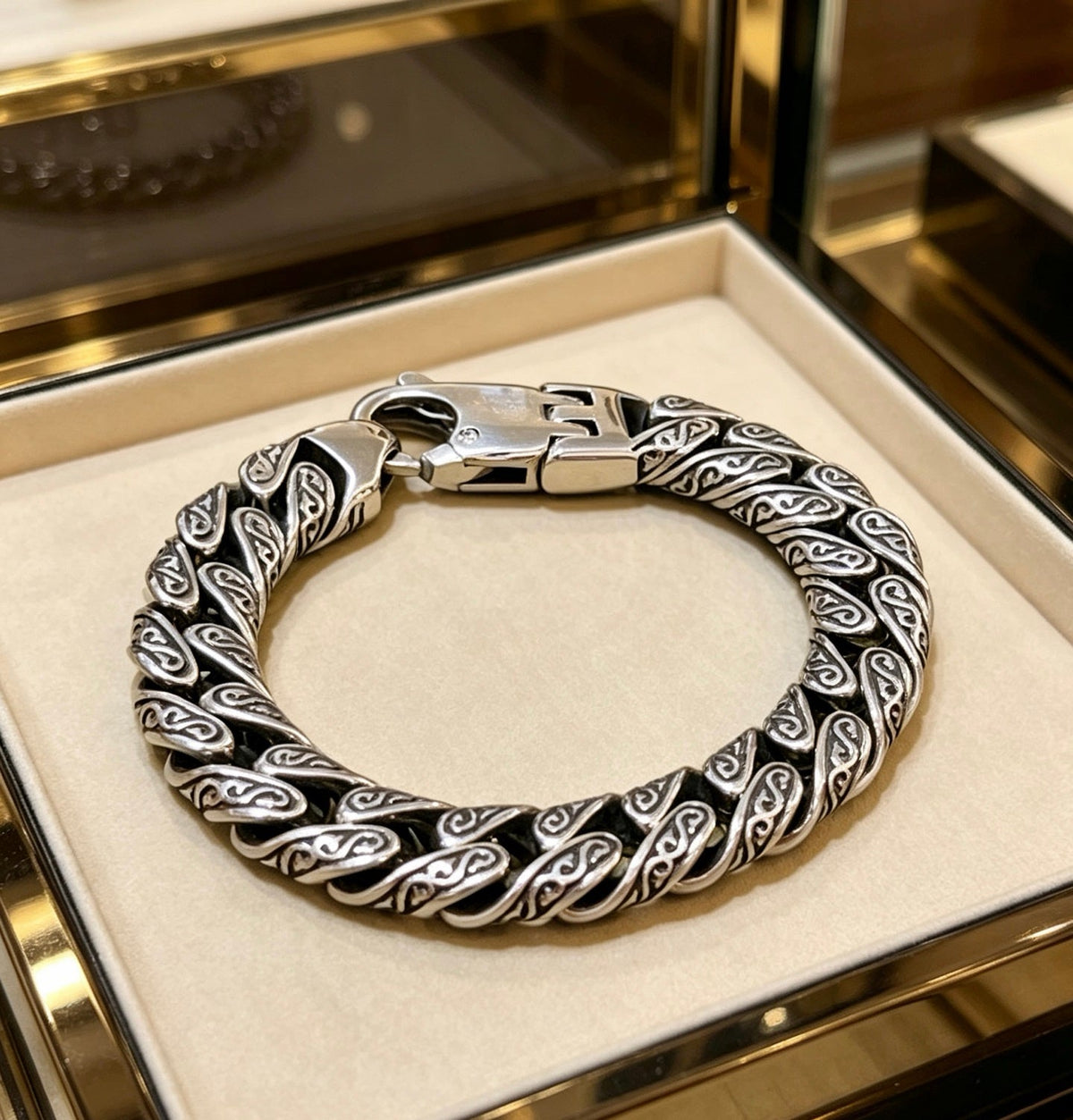 Martin Graham bracelet in polished metal-tone – main product view
