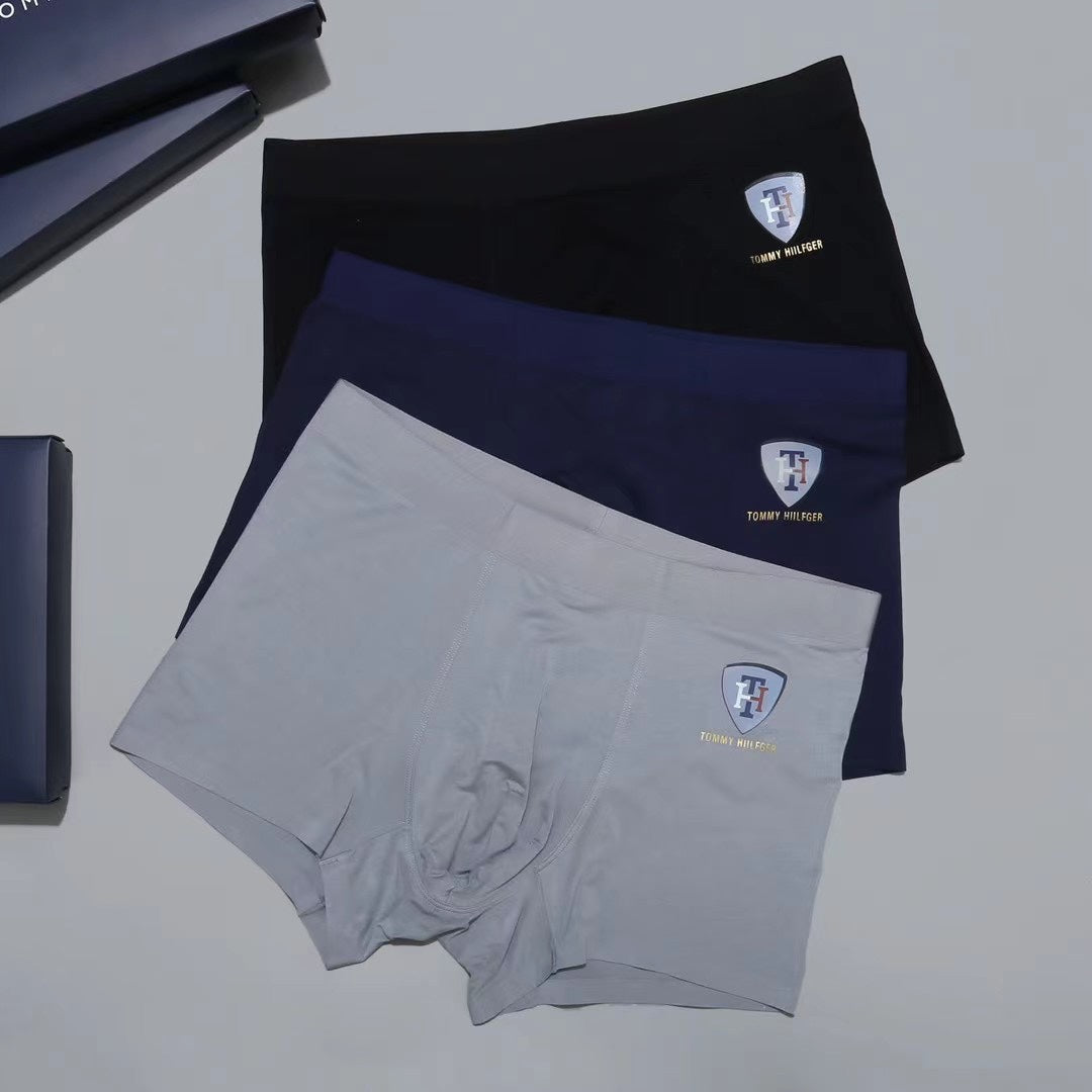 Tommy Hilfiger Crest-Style Men's Boxer Briefs - 3-Piece Box