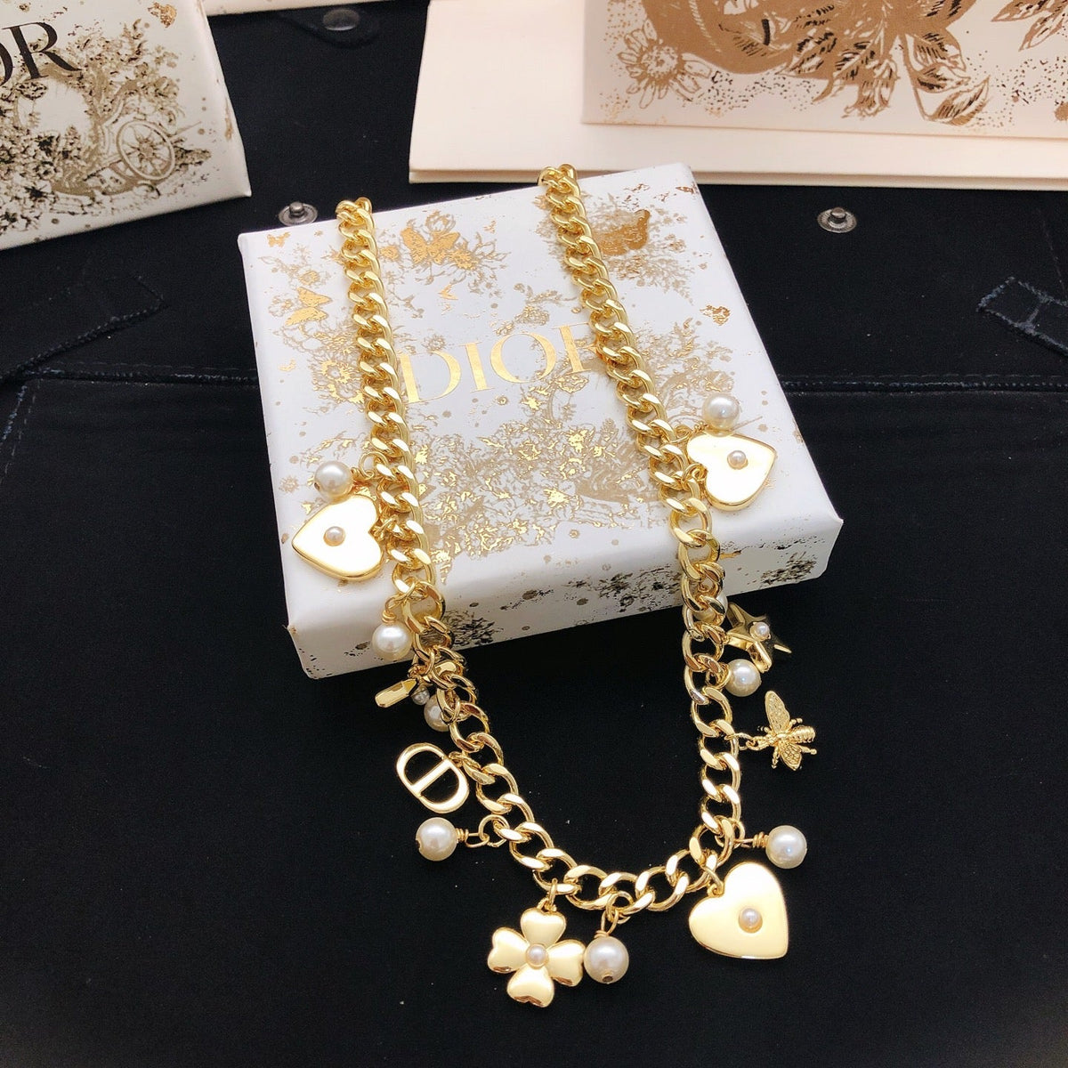Martin Graham pendant necklace in polished metal-tone – main product view