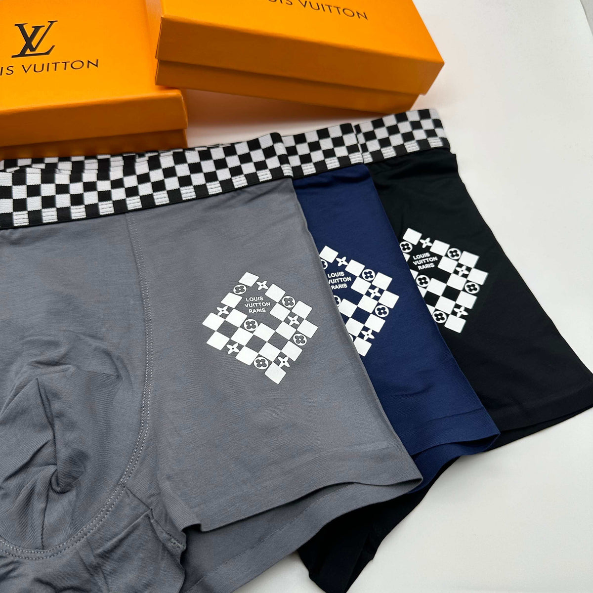 Louis Vuitton Modal Breathable Seamless Men's Boxer Briefs – 3-Pack